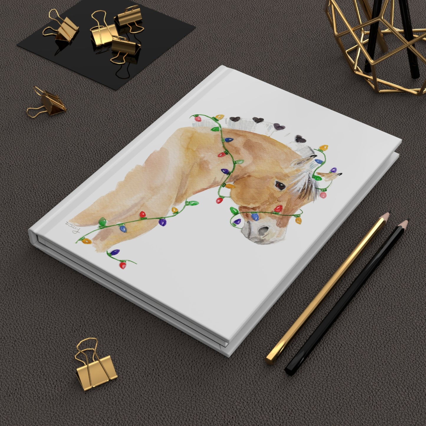 Lights and Love — Fjord Horse Hardcover Journal Matte