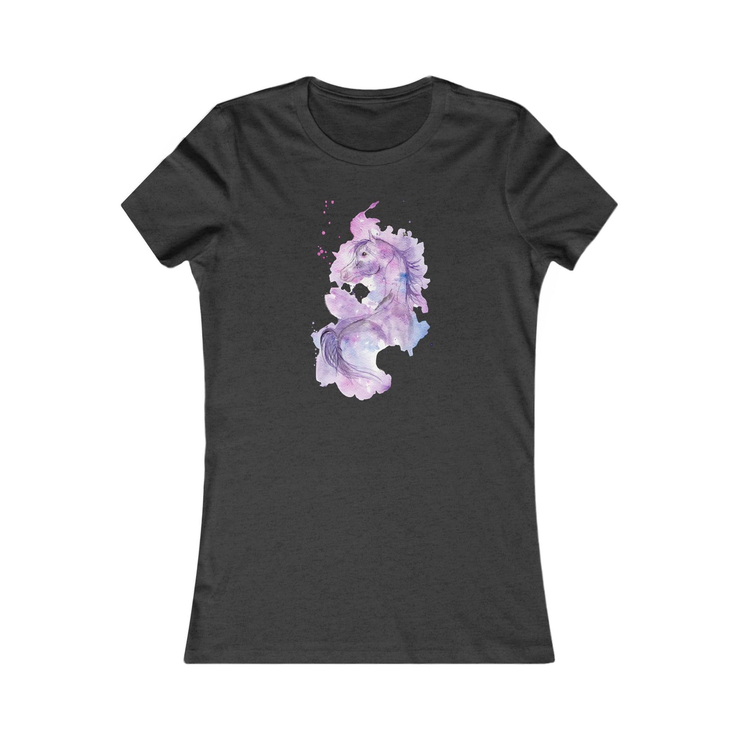 Women's Tee - Arabian Splash Watercolor Abstract Pink Purple