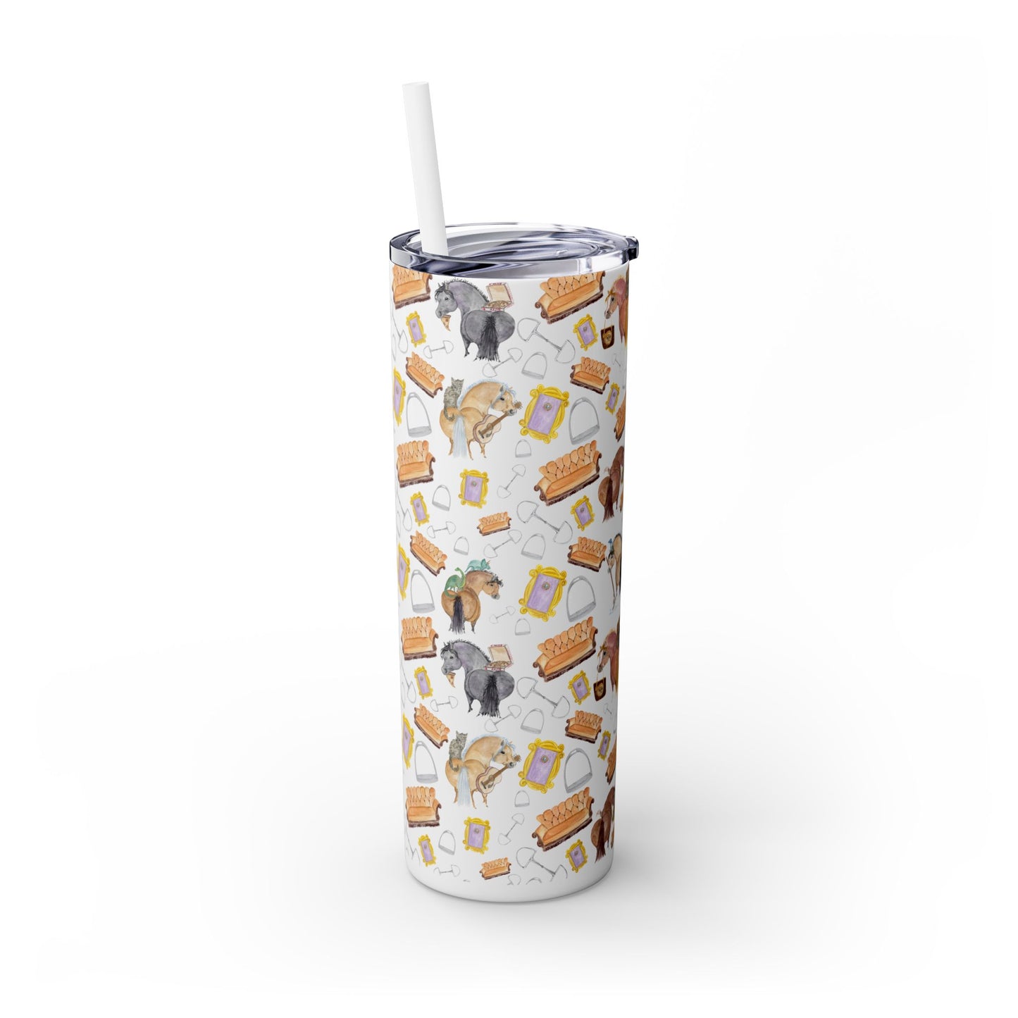 20oz Skinny Tumbler with Adorable Friends Ponies