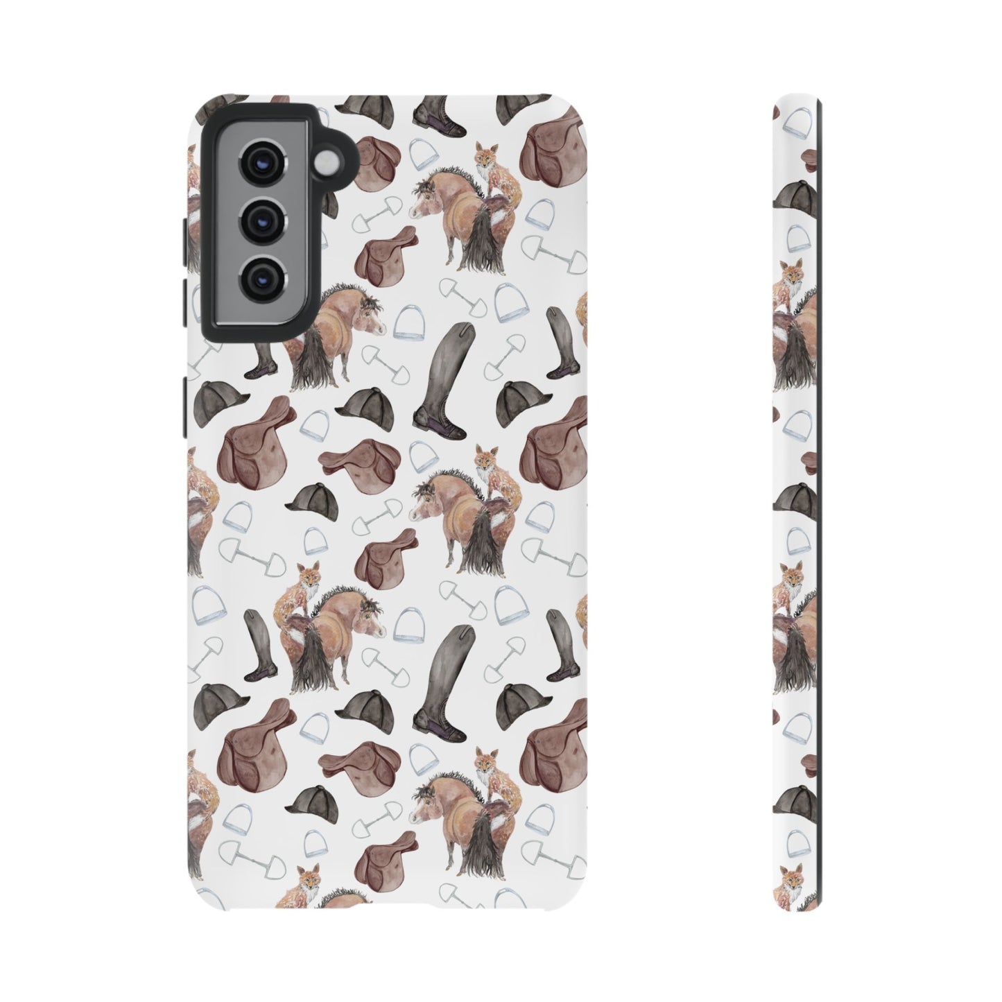 Adorable Little Pony and Fox Print Tough Phone Case