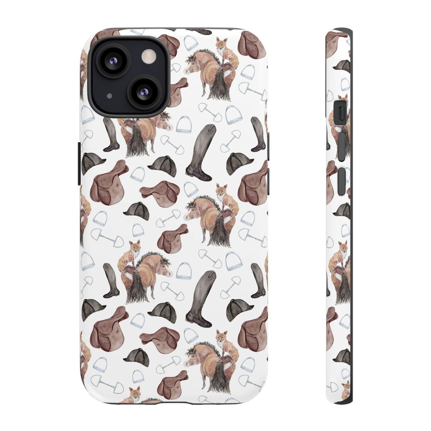 Adorable Little Pony and Fox Print Tough Phone Case