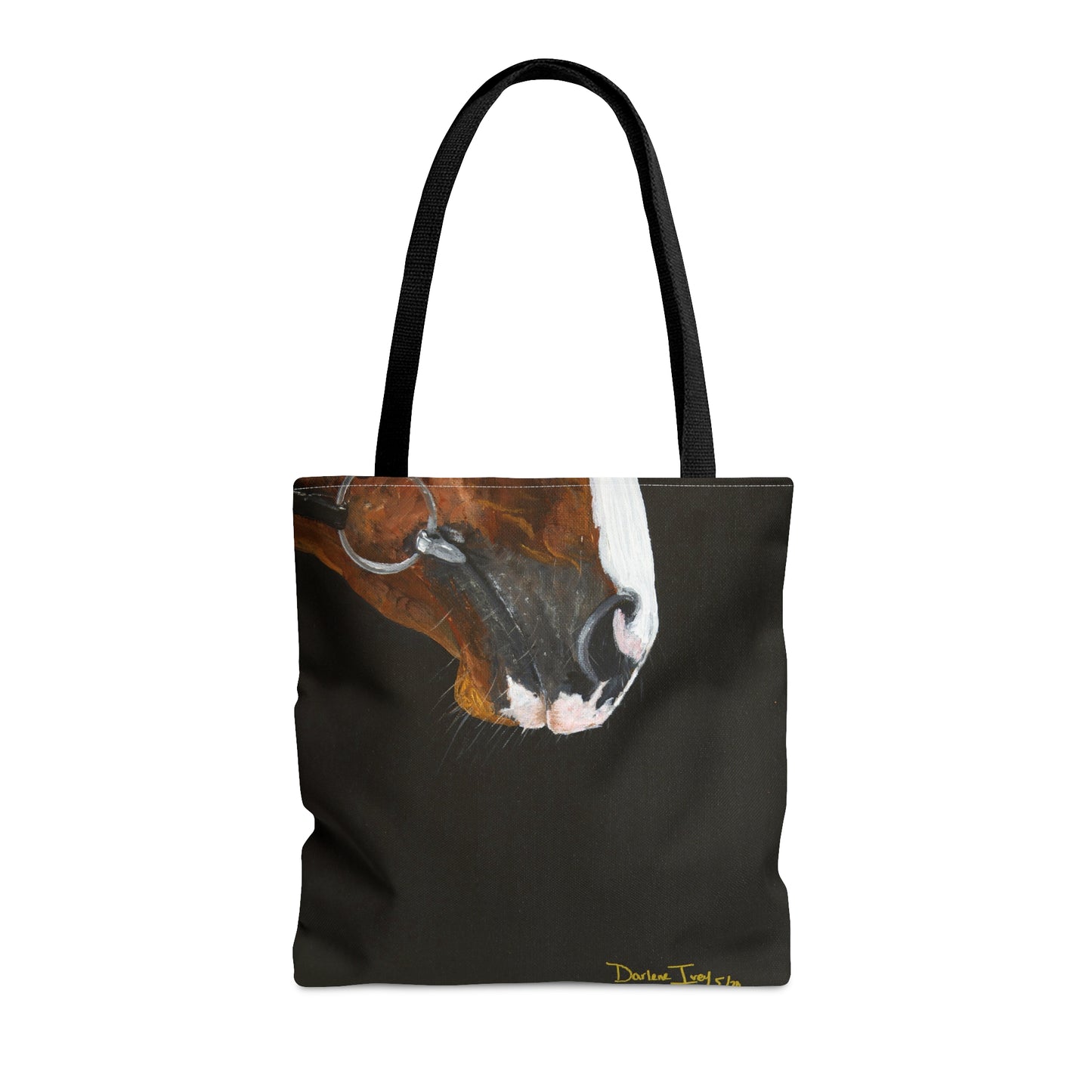 Bay Muzzle with blaze AOP Tote Bag - SonaEquestrian