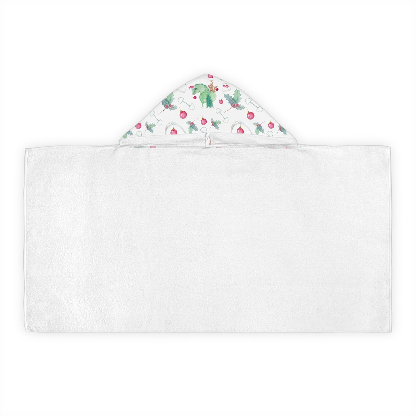 Adorable Grinchy Pony and Friend Youth Hooded Towel