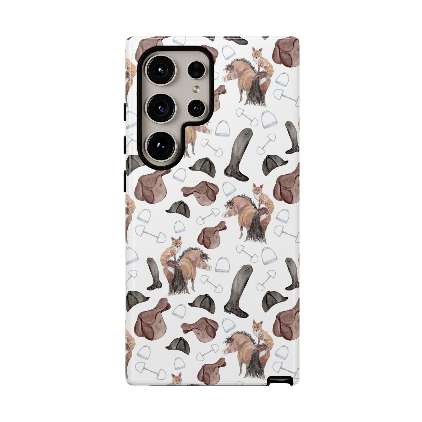 Adorable Little Pony and Fox Print Tough Phone Case