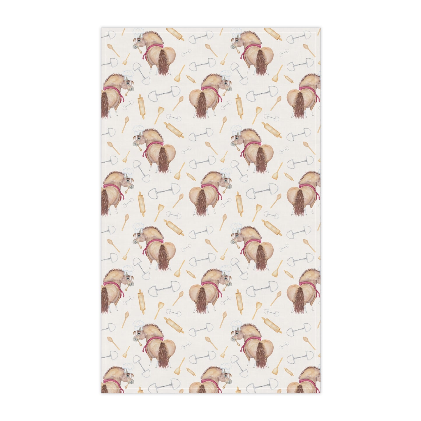 Adorable Little Chef Print Cotton Tea Towel