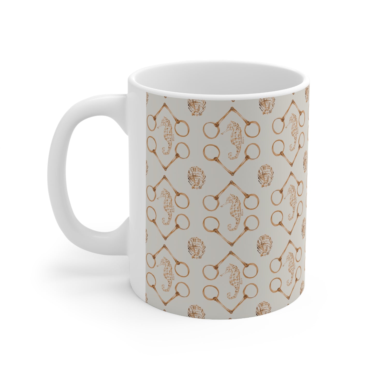 Sea horse bits - spice Ceramic Mug 11oz
