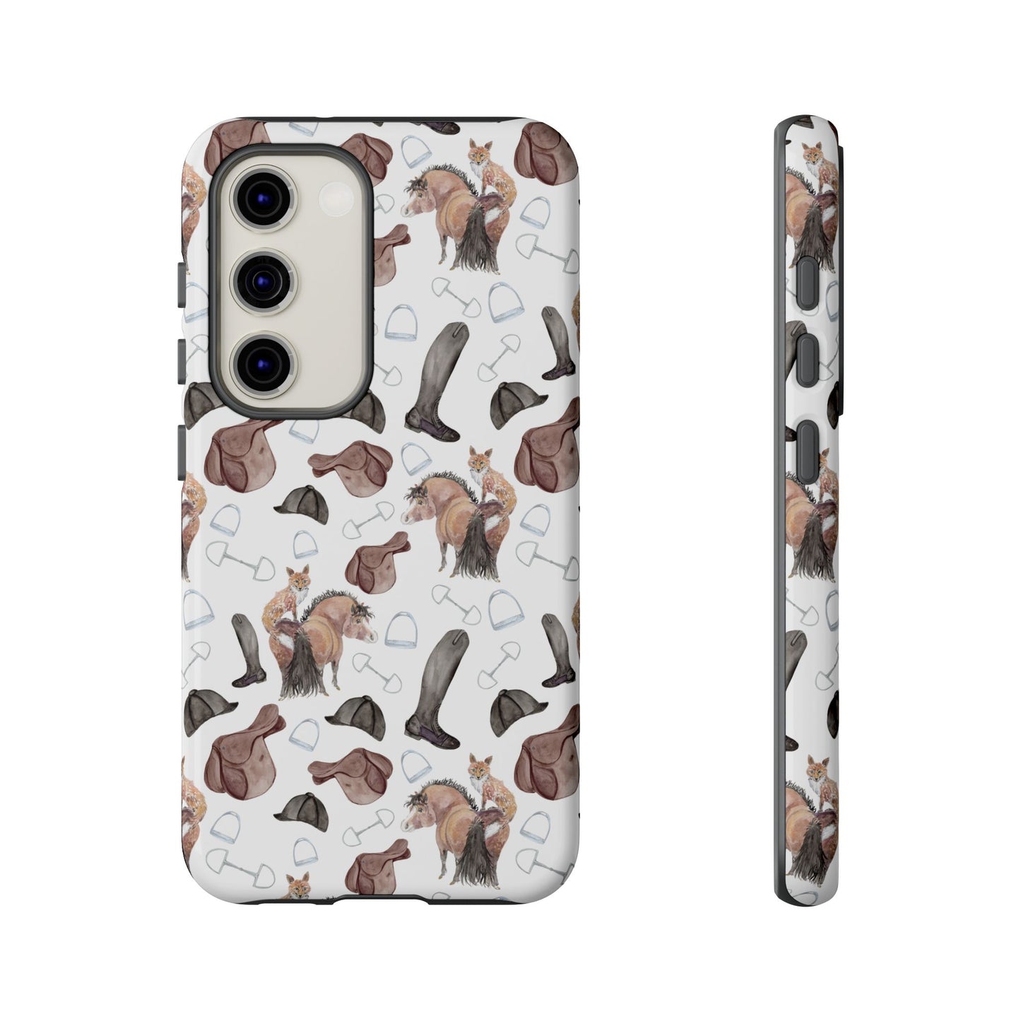 Adorable Little Pony and Fox Print Tough Phone Case