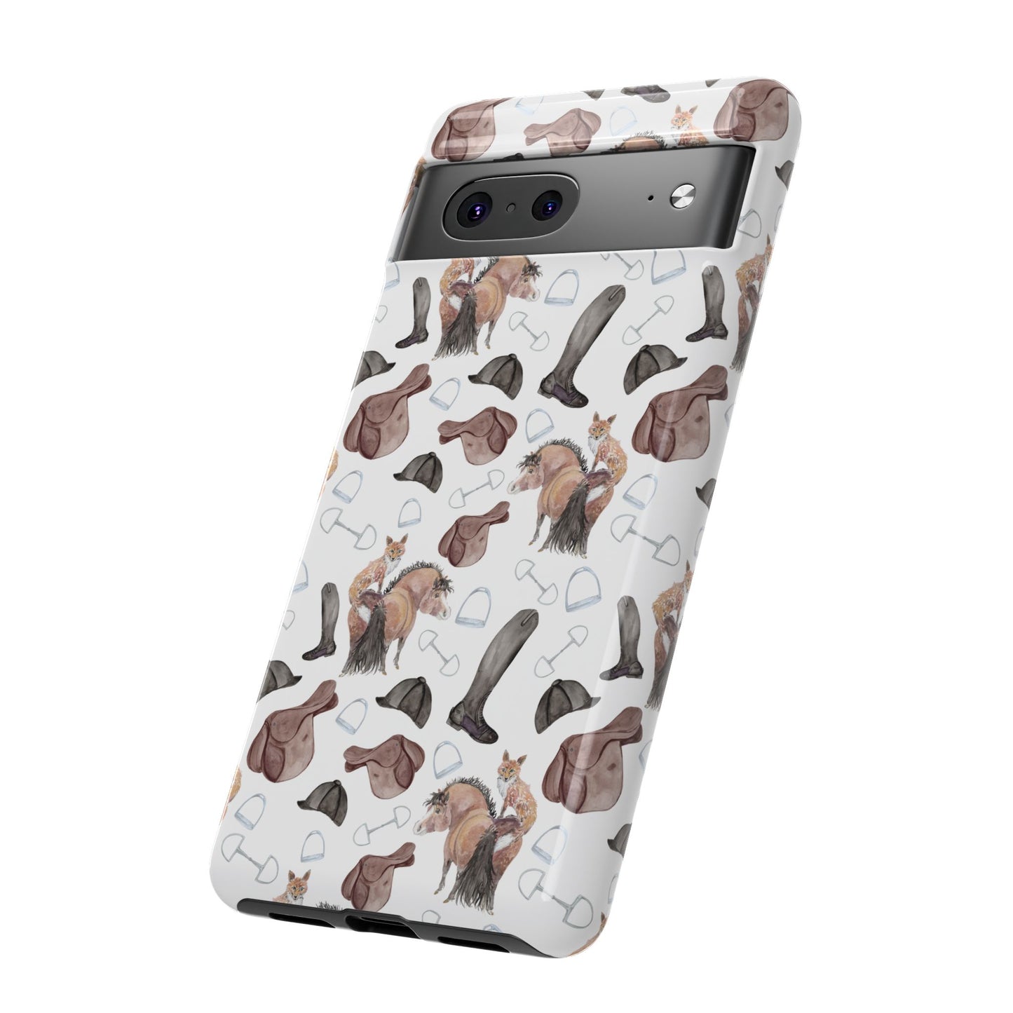 Adorable Little Pony and Fox Print Tough Phone Case
