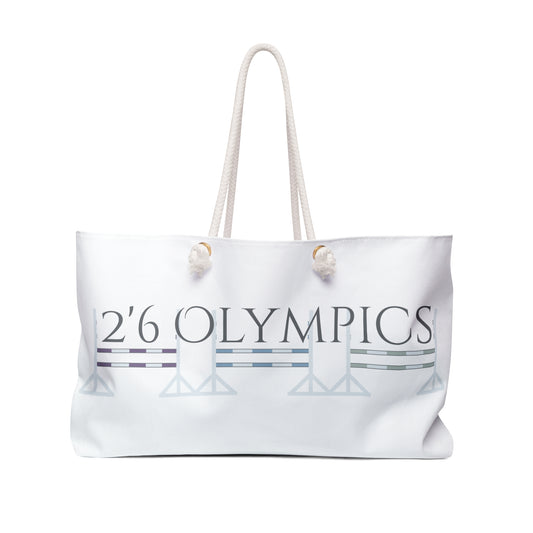 Equestrian Weekender Bag -2'6 Olympics" - Stylish Travel Tote for Horse Lovers