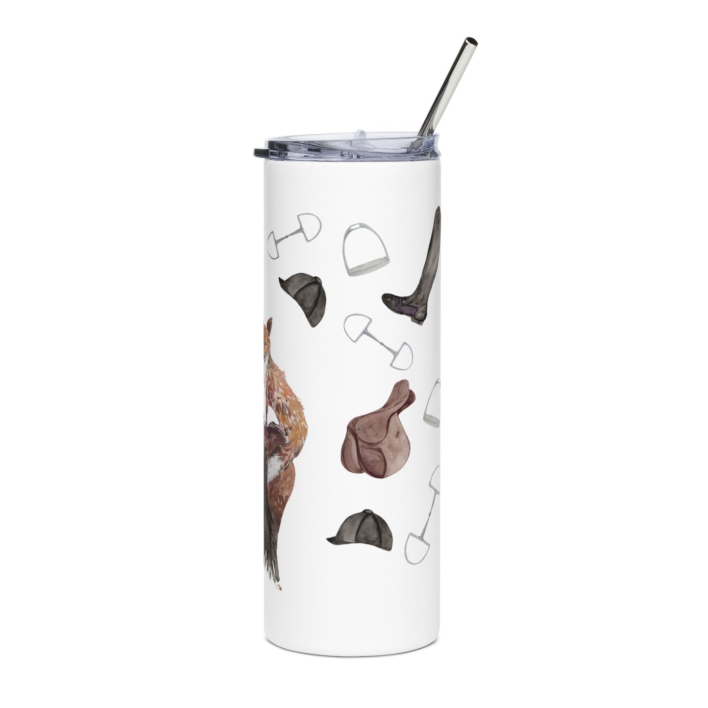 Fox pony Chubby pony - Equestrian 20 oz Stainless Steel Tumbler