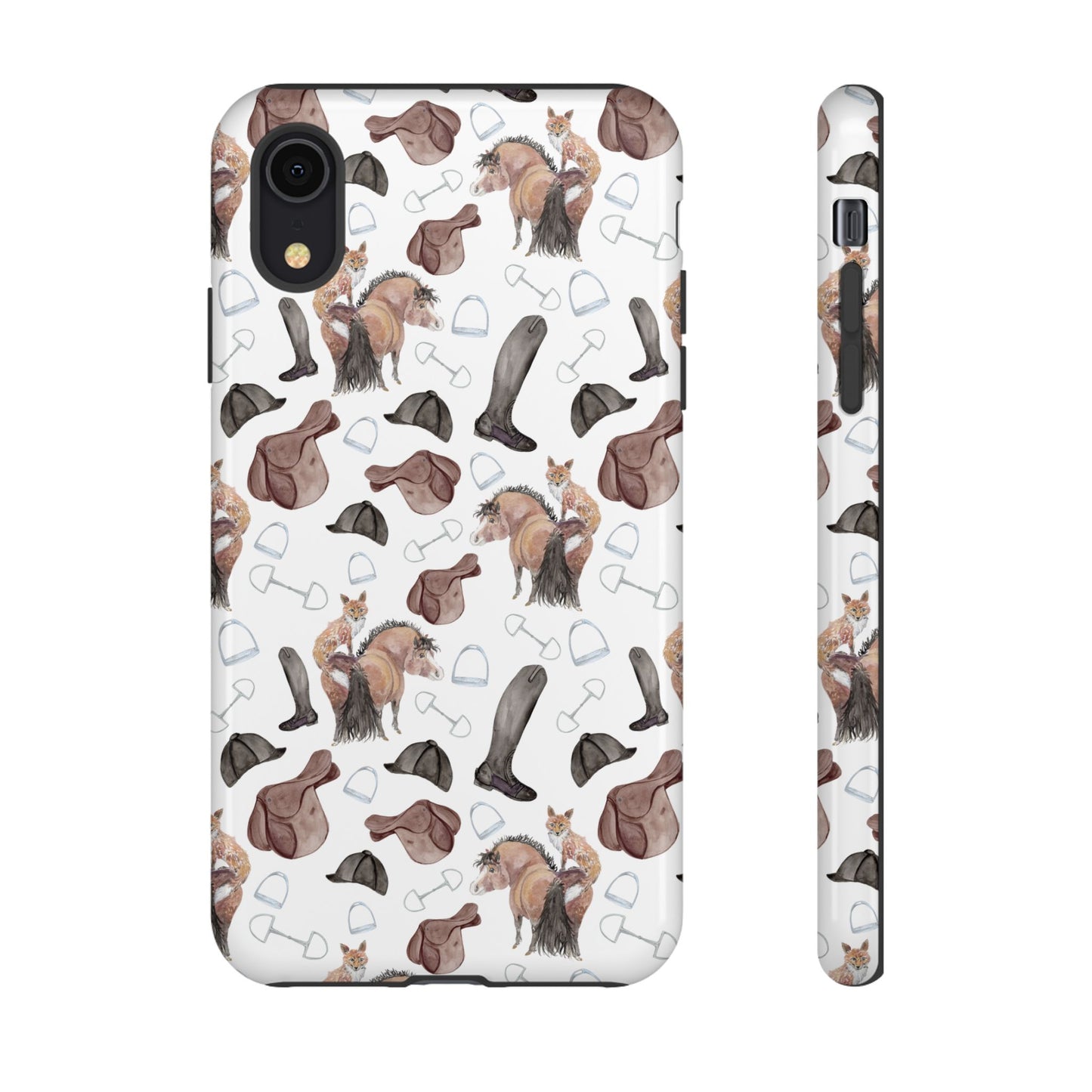Adorable Little Pony and Fox Print Tough Phone Case