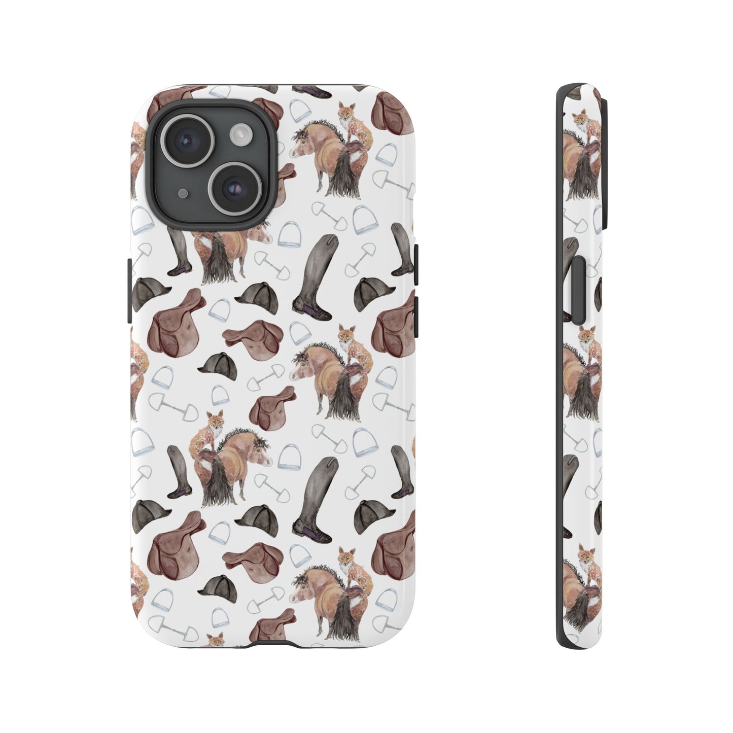 Adorable Little Pony and Fox Print Tough Phone Case