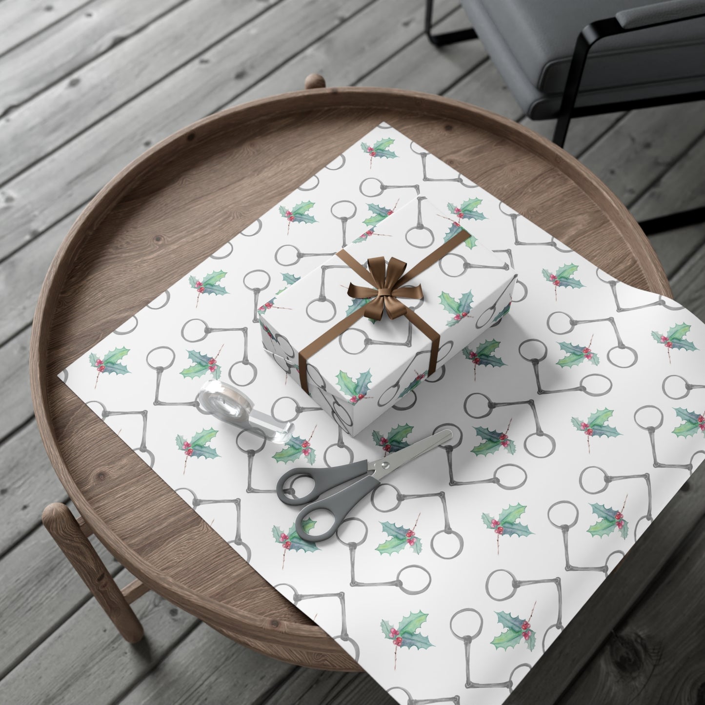 Bits and Holly Gift Wrap Papers