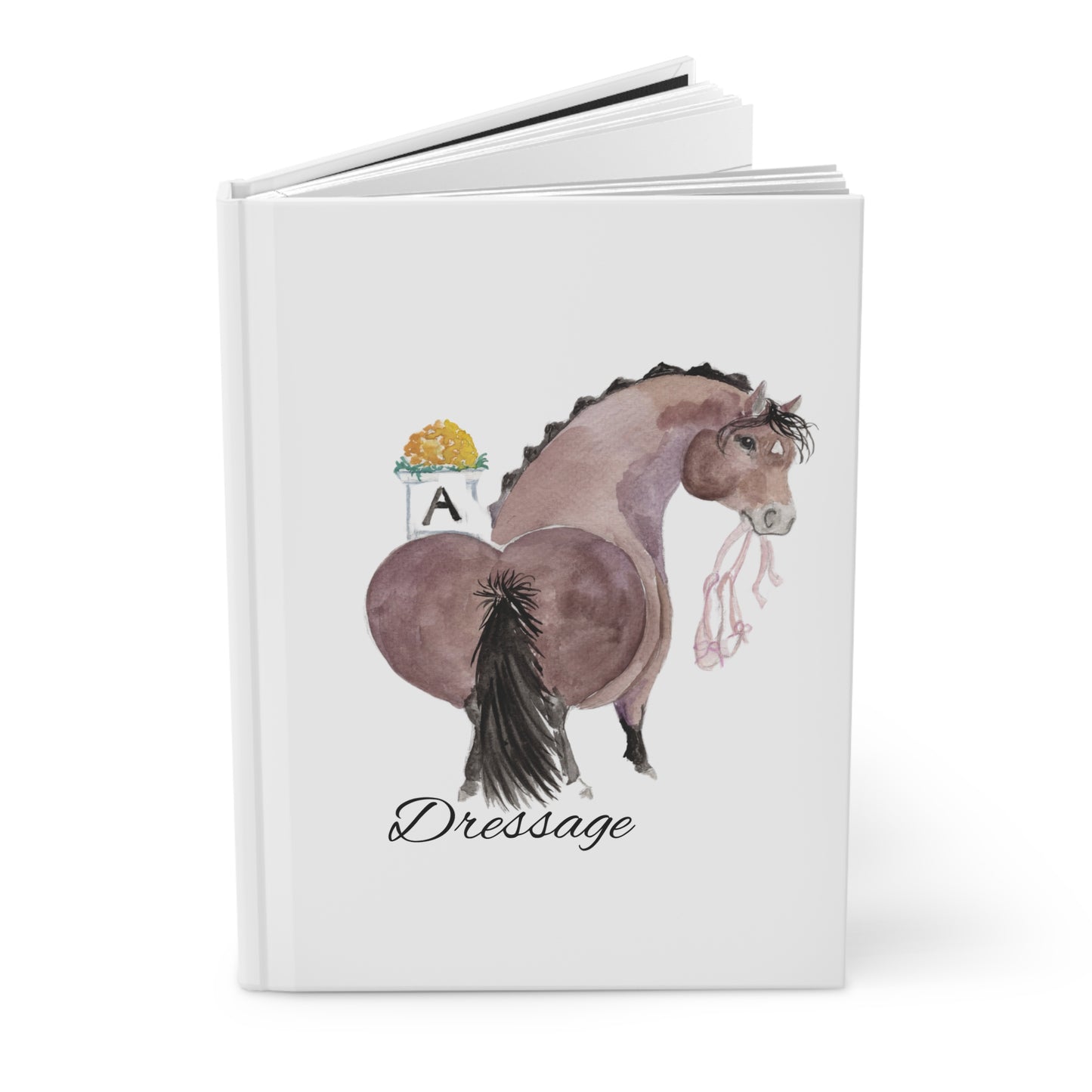 Hardcover Journal Matte -Adorable little Dressage