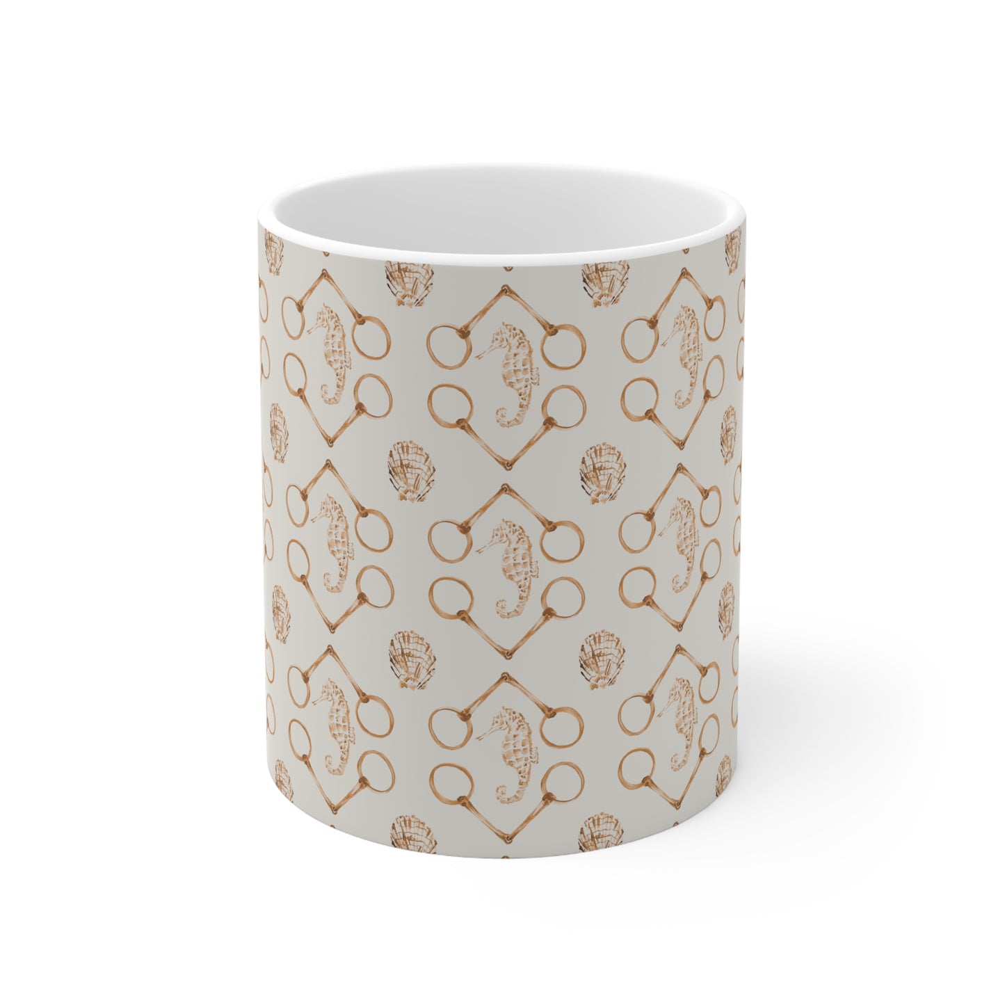 Sea horse bits - spice Ceramic Mug 11oz