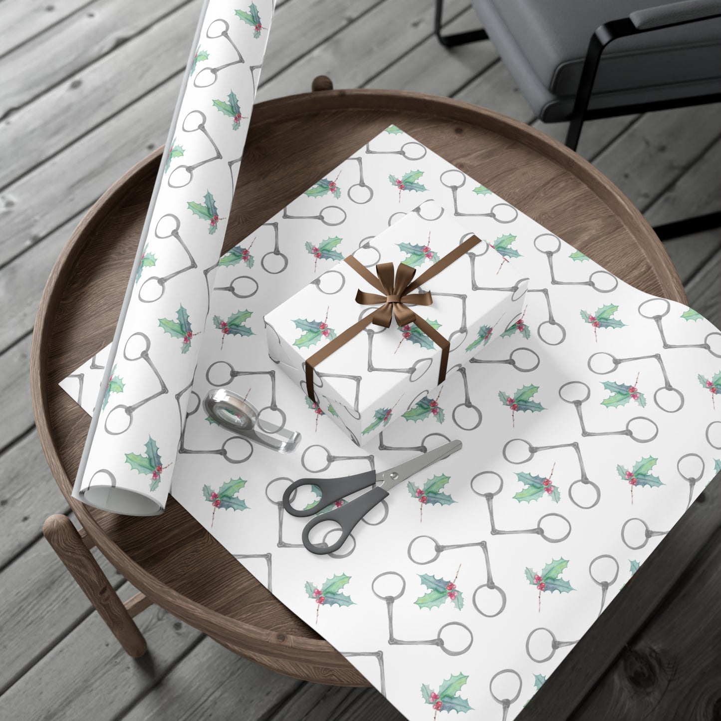 Bits and Holly Gift Wrap Papers