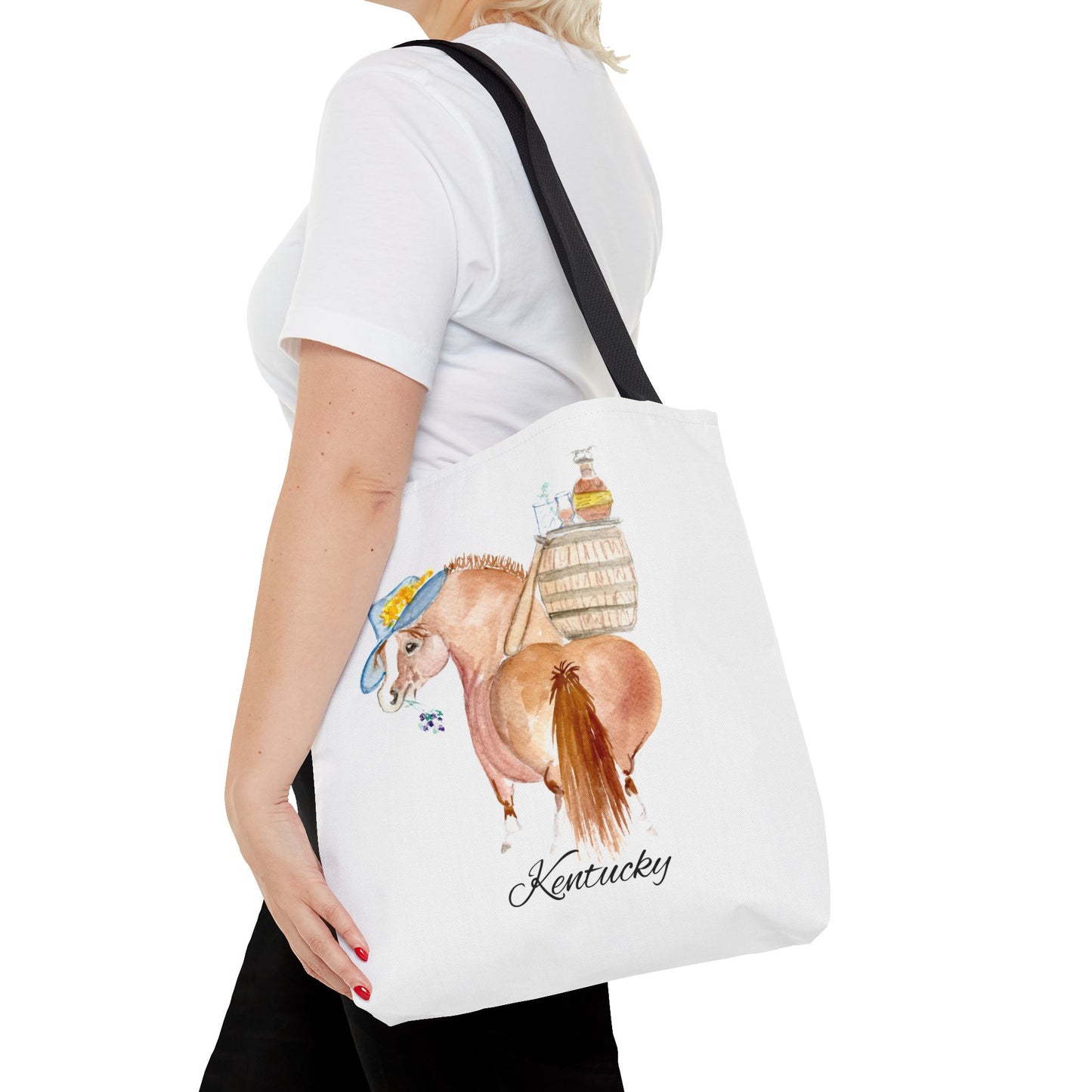 Kentucky Horse Tote Bag - Whimsical Equestrian Design