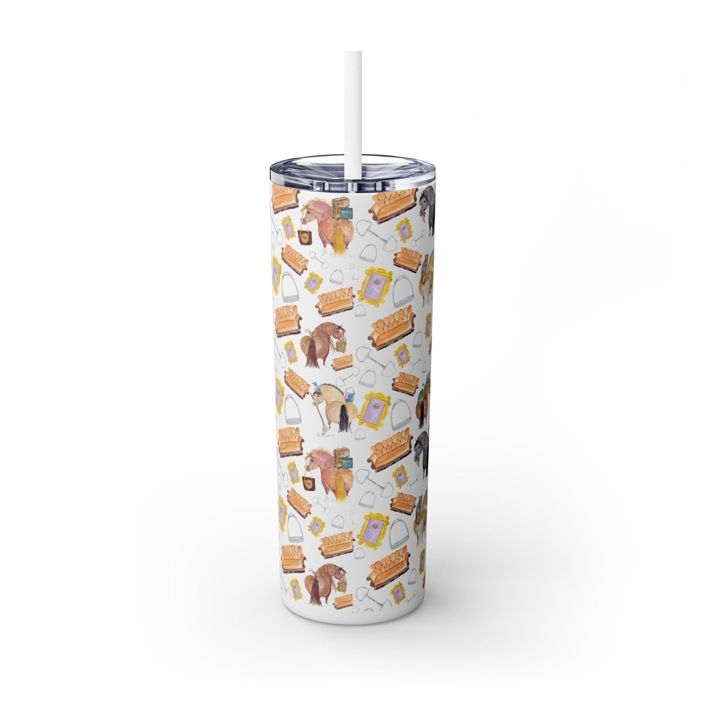 20oz Skinny Tumbler with Adorable Friends Ponies