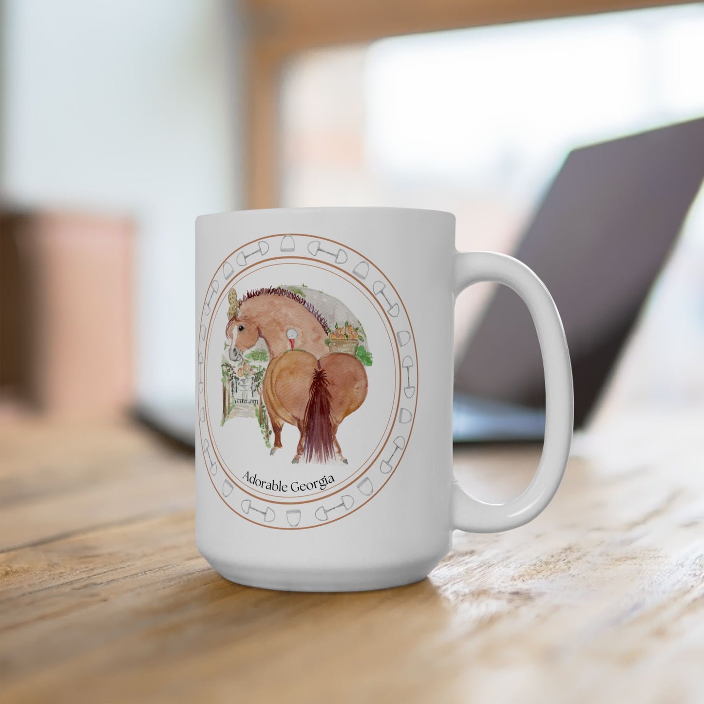 Adorable Georgia Mug — 'She’s Got Her Peaches Picked' Ceramic Coffee Mug