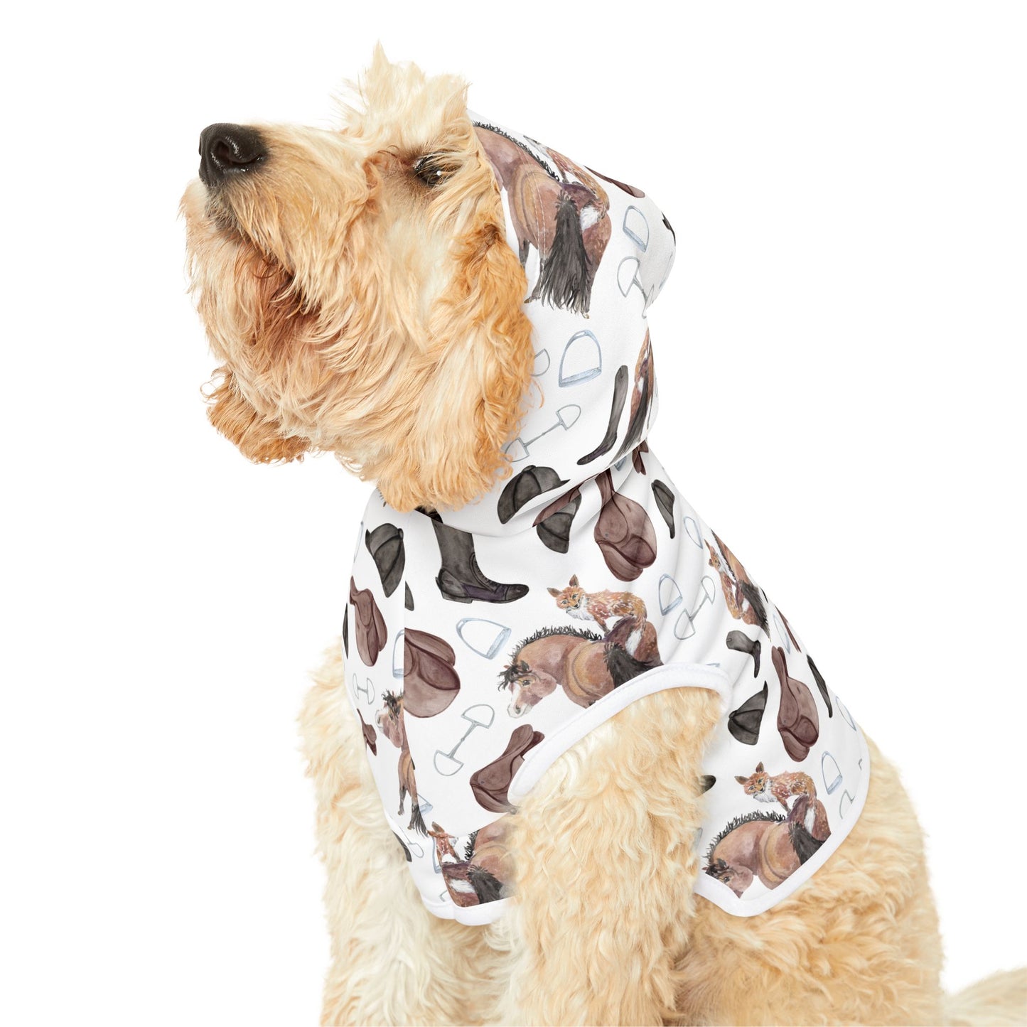 Adorable Fox and pony print Pet Hoodie