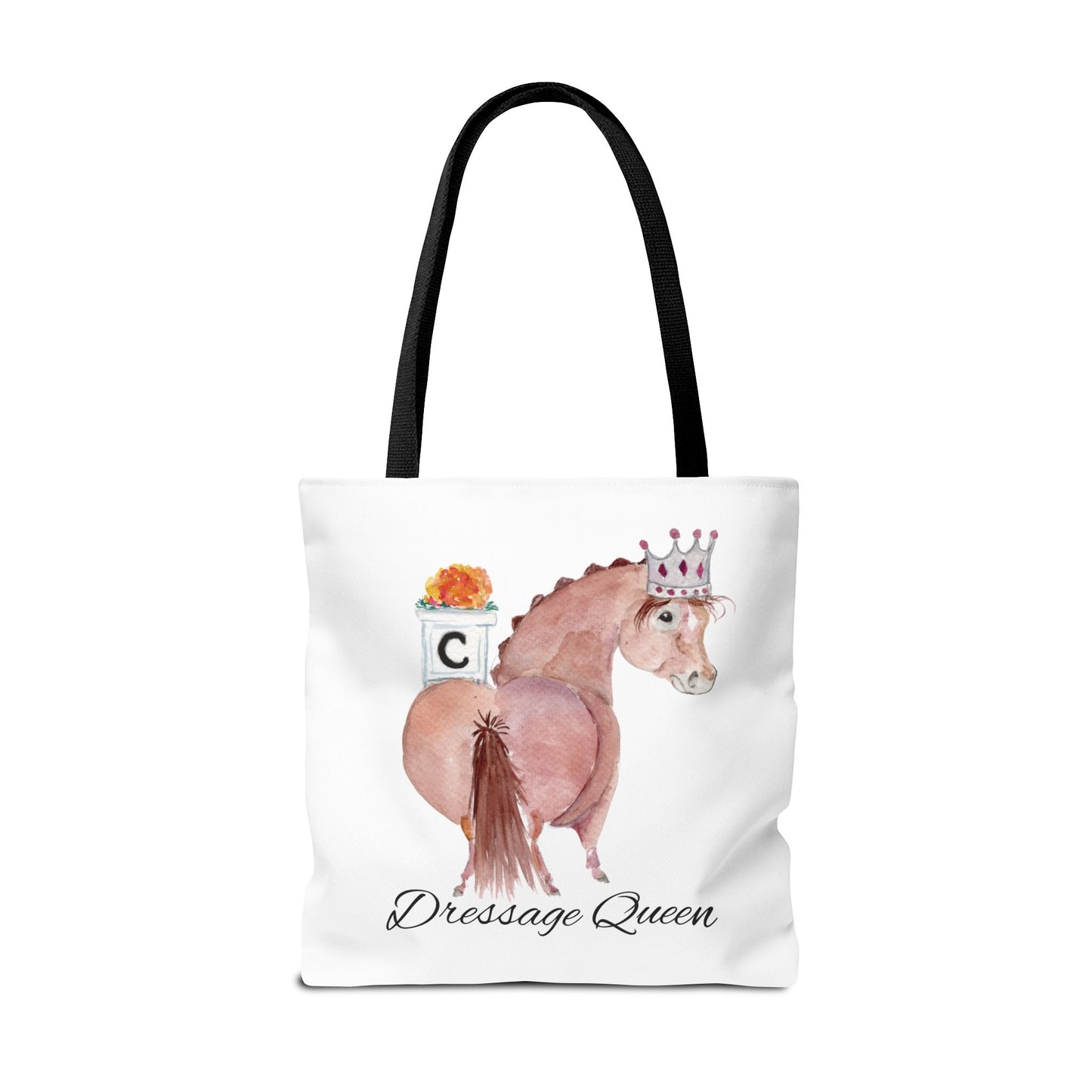 Adorable little Dressage Queen Tote Bag - Whimsical Equestrian Design