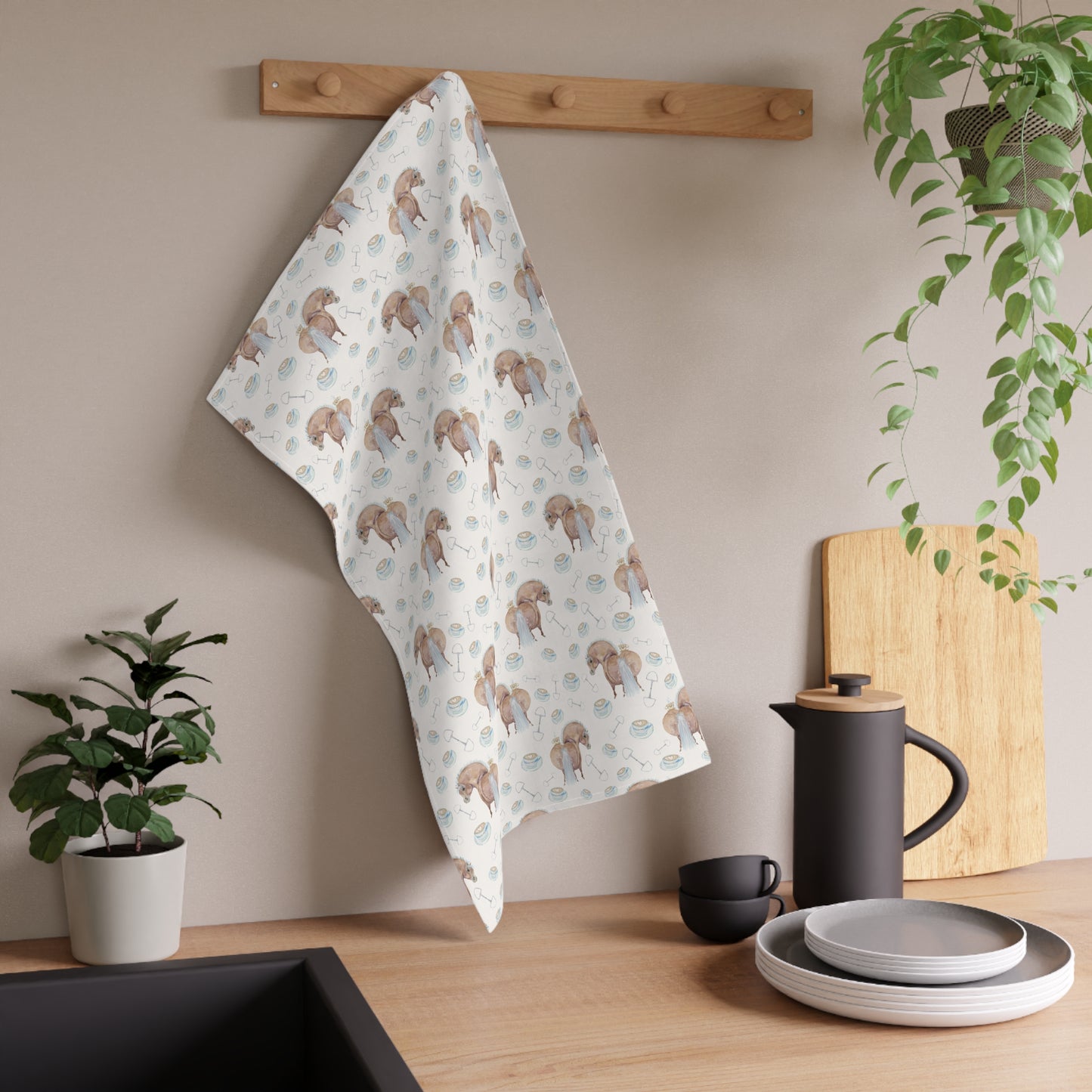 Adorable Little Cup of Love Cotton Tea Towel