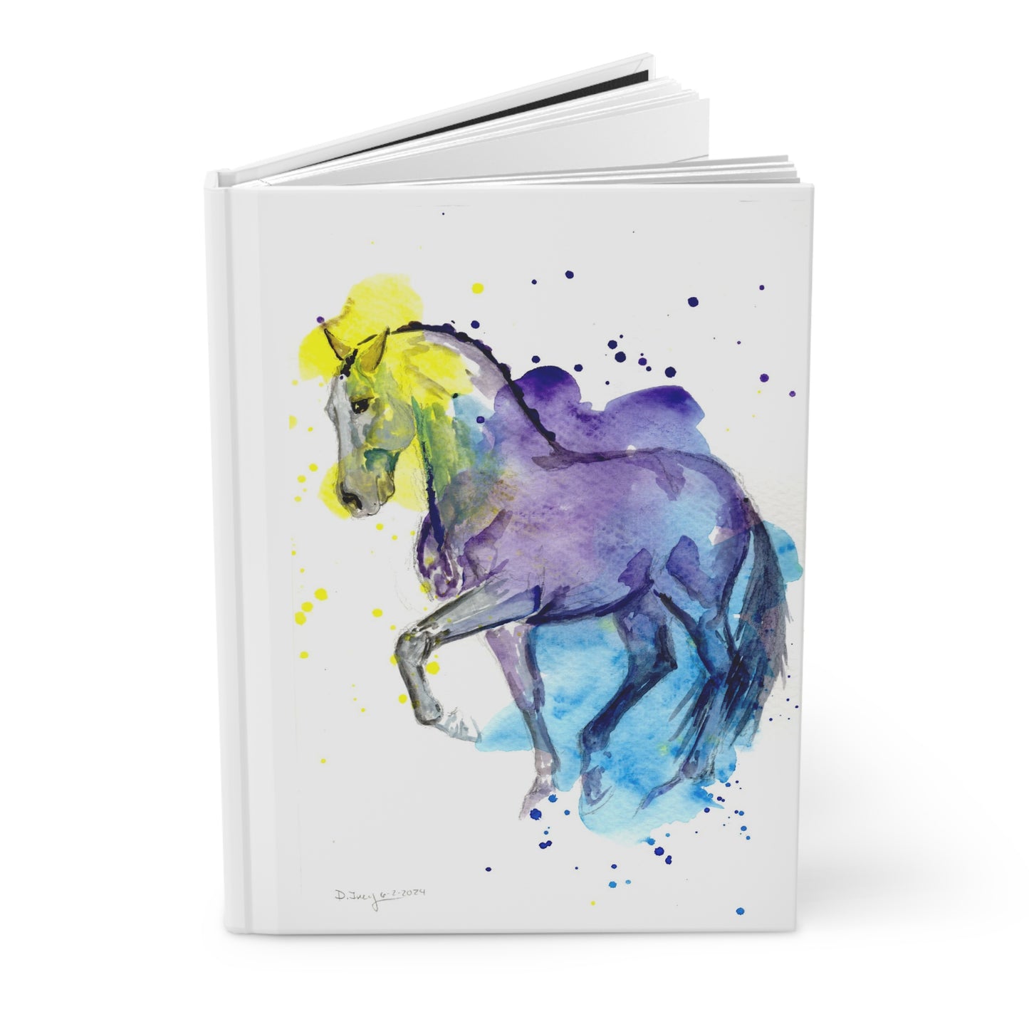Hardcover Journal Matte -Splash dance