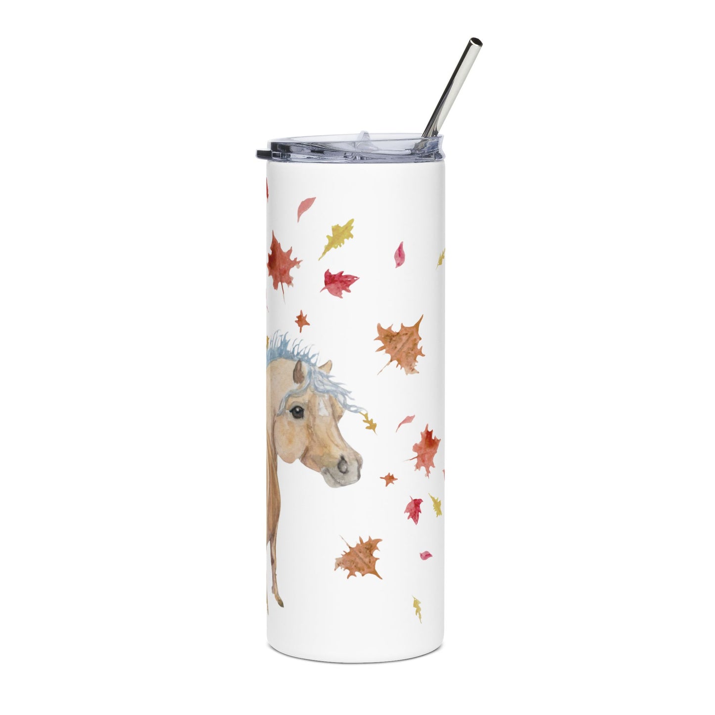 Fall in love Chubby pony - Equestrian 20 oz Stainless Steel Tumbler