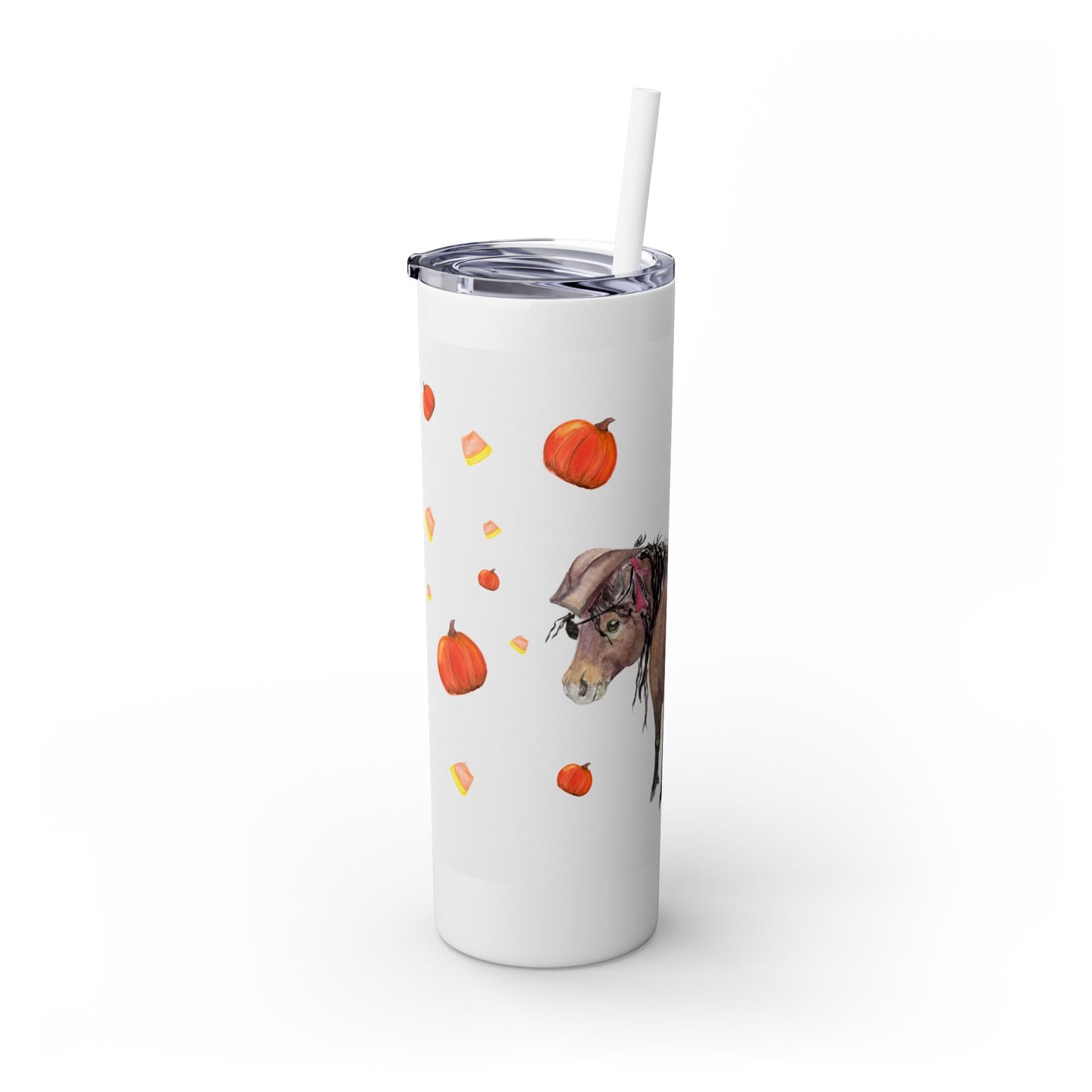 Adorable Little Pirate Skinny Tumbler with Straw, 20oz