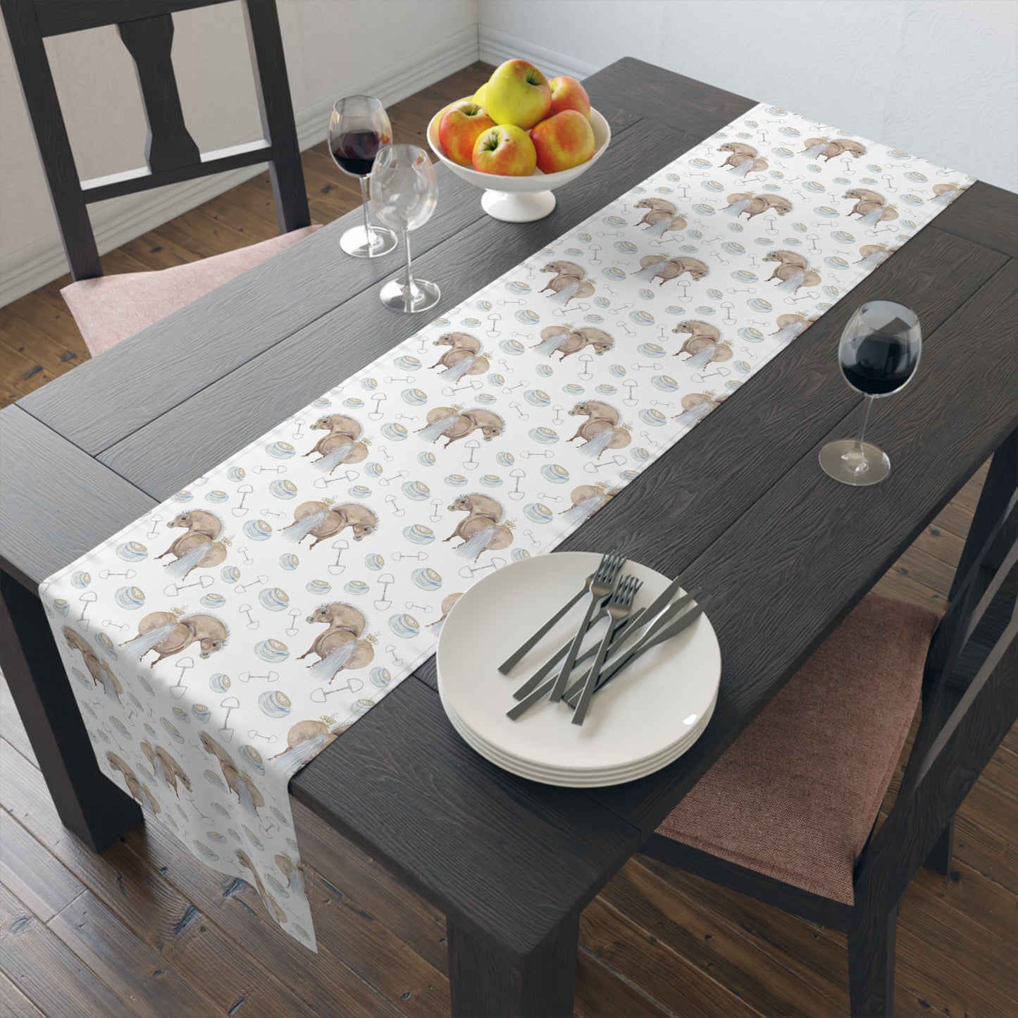Adorable little Cup of Love Table Runner (Cotton)
