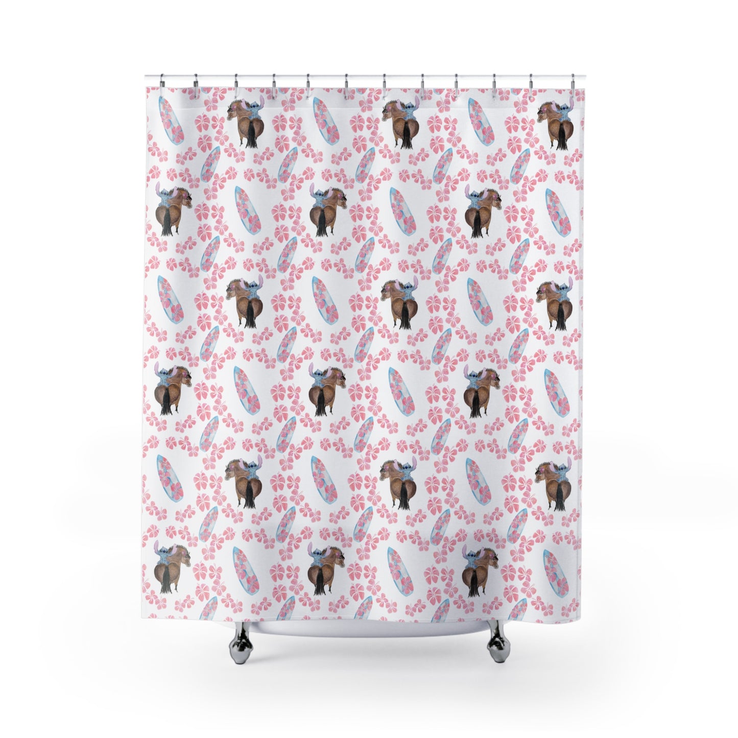 Shower Curtains - Adorable little Stich pony
