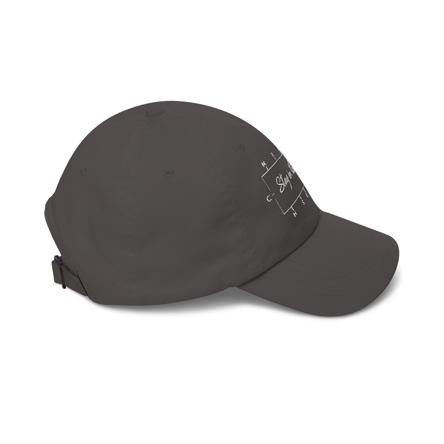Stay in the Arena Dad Cap — Football Field Outline Cap