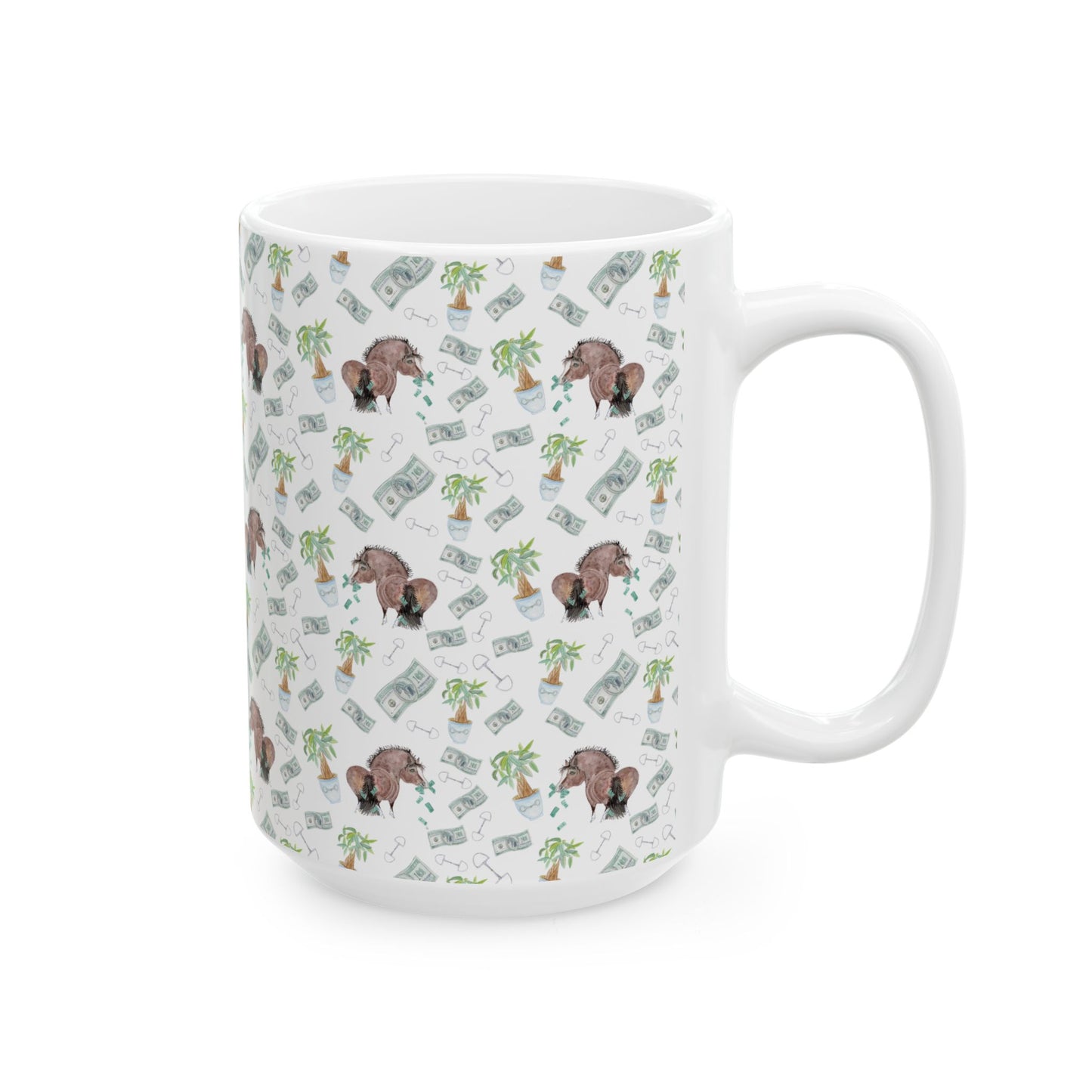 Mug - Adorable Little Money Bags Pony Print