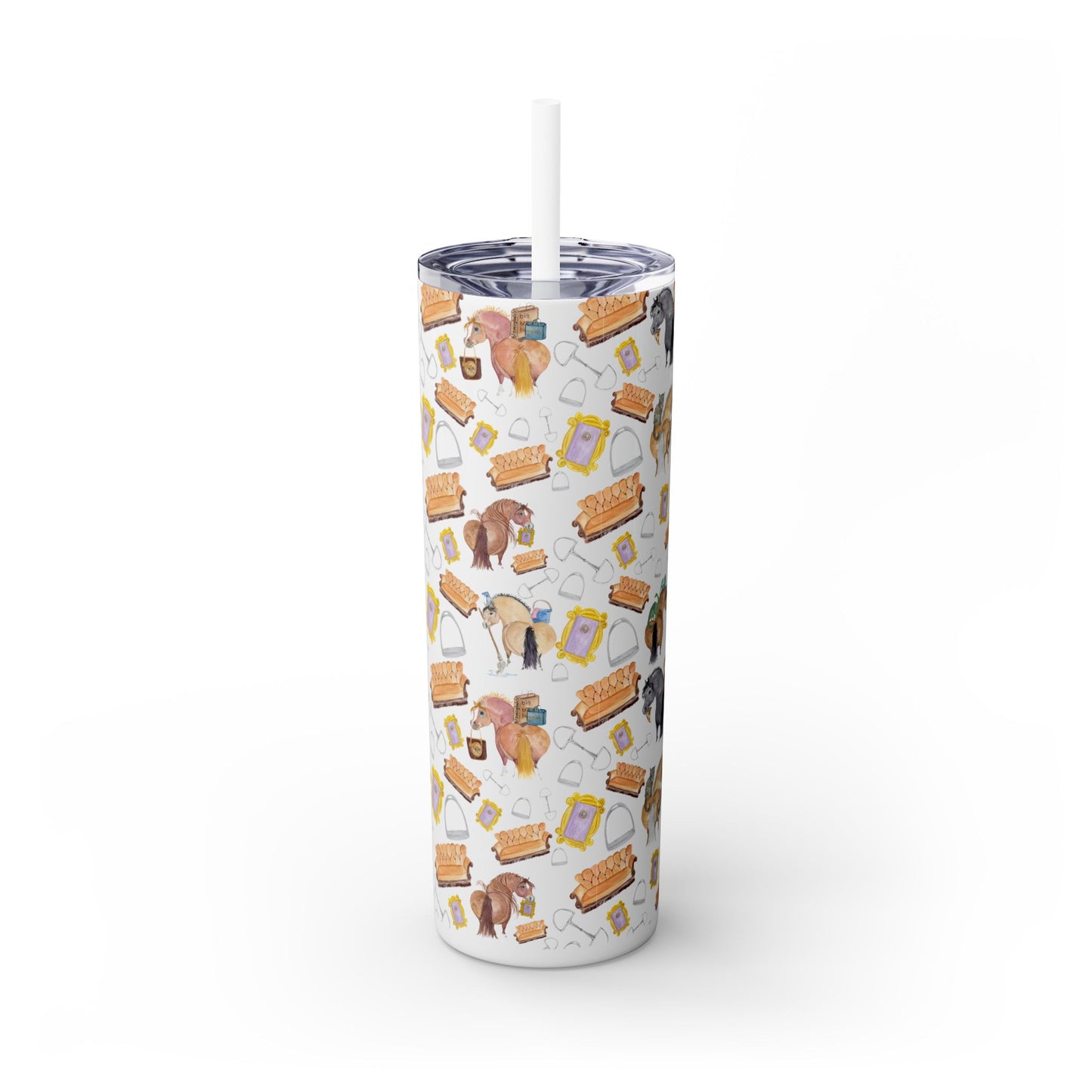 20oz Skinny Tumbler with Adorable Friends Ponies