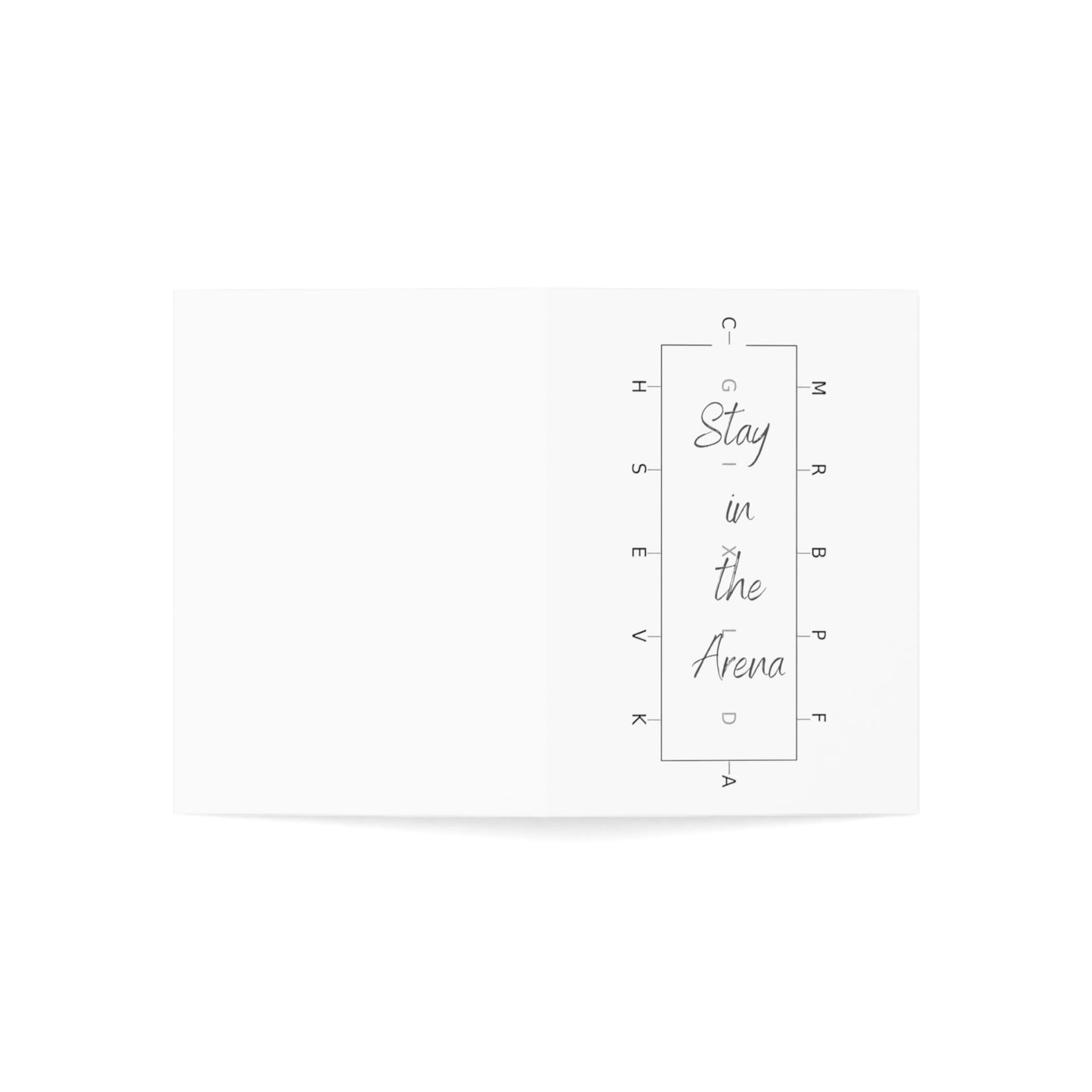 Stay in the Arena Greeting Cards (1, 10, 30, and 50pcs) - SonaEquestrian