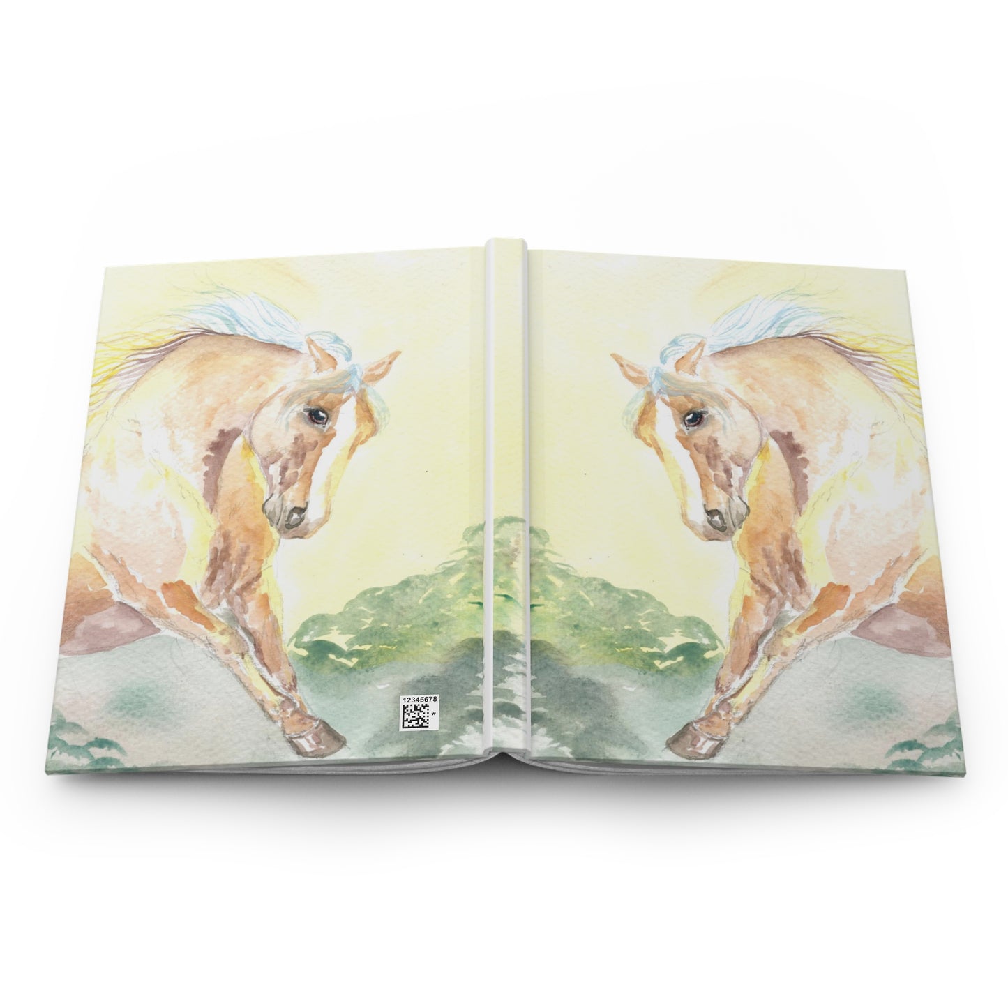 Sun Splash - Haflinger Horse watercolor- Journal