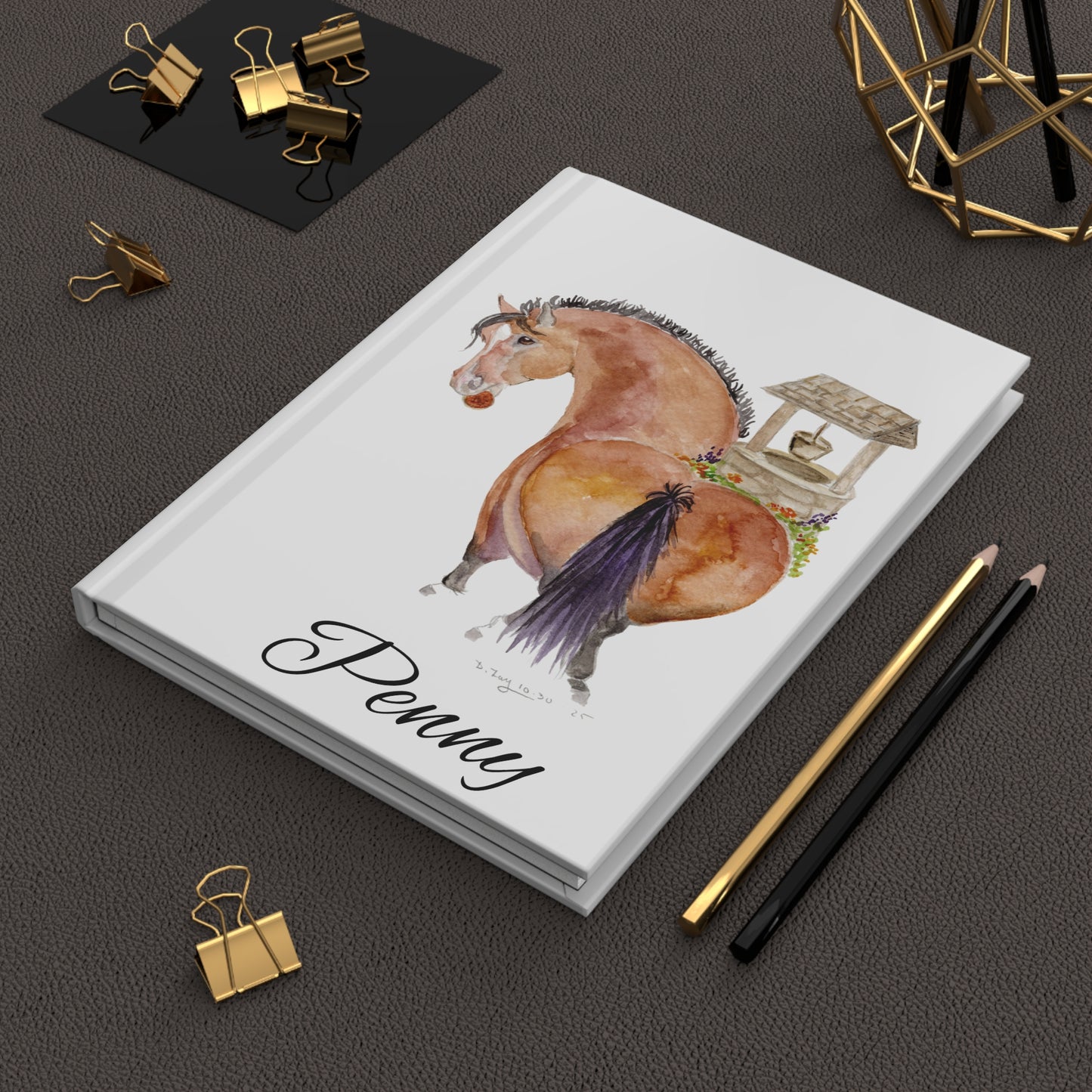 Hardcover Journal Matte -Adorable little Penny