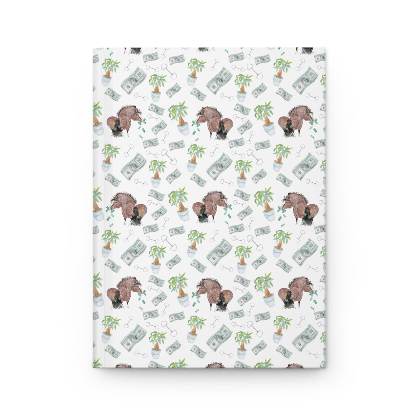 Journal Matte - Adorable Money Bags Pony Print Hardcover