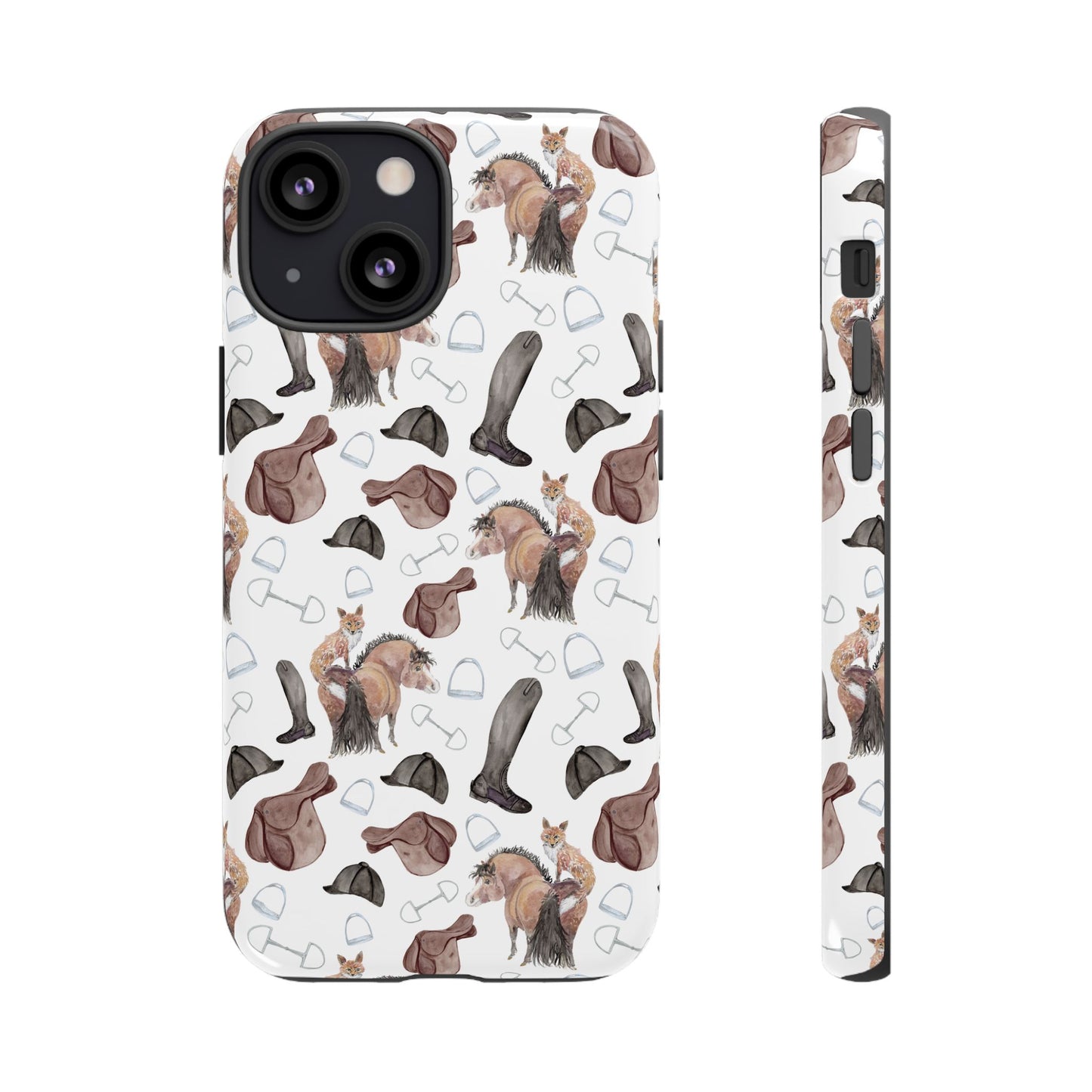 Adorable Little Pony and Fox Print Tough Phone Case