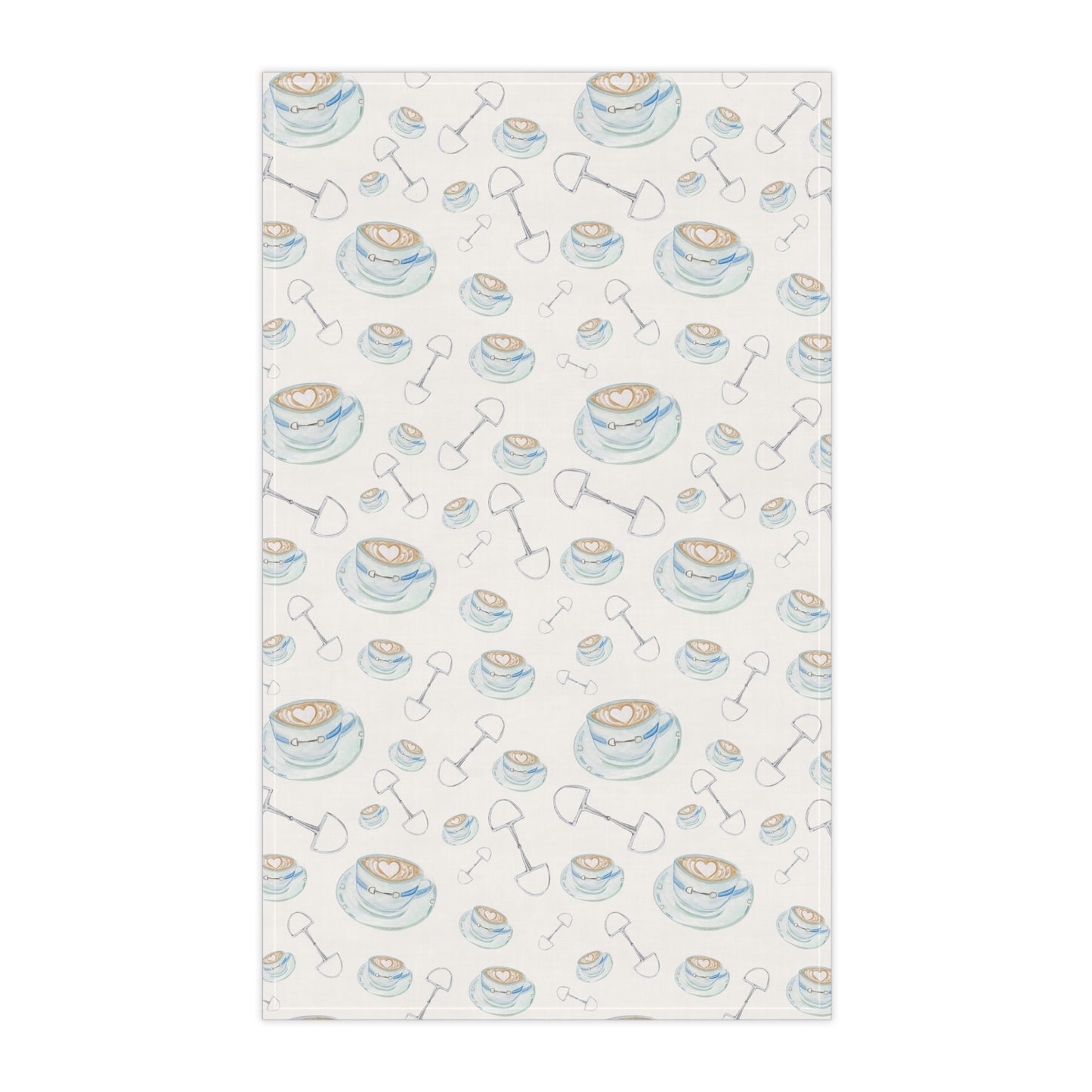 Bits and Cappuccino Cotton Tea Towel