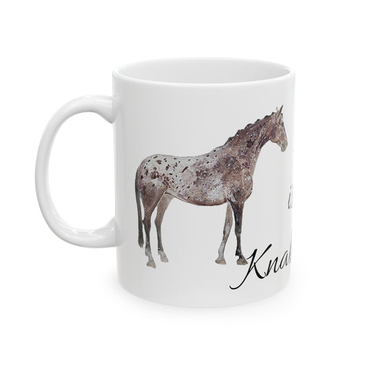 K is for Knabstrupper  Ceramic Mug, 11oz - SonaEquestrian