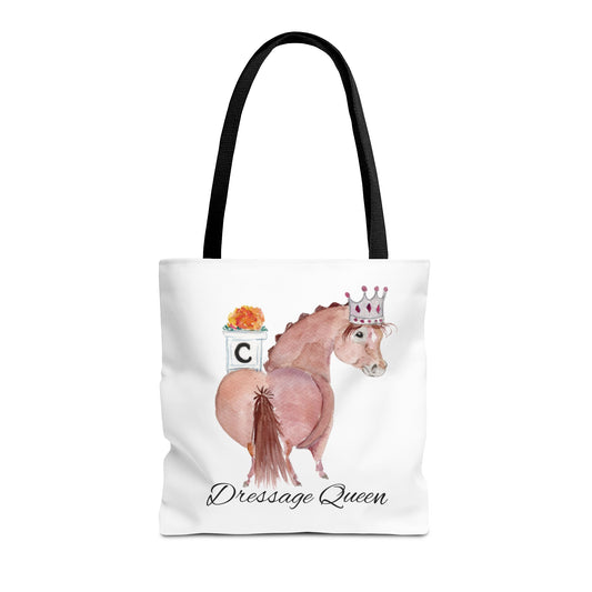 Adorable little Dressage Queen Tote Bag - Whimsical Equestrian Design