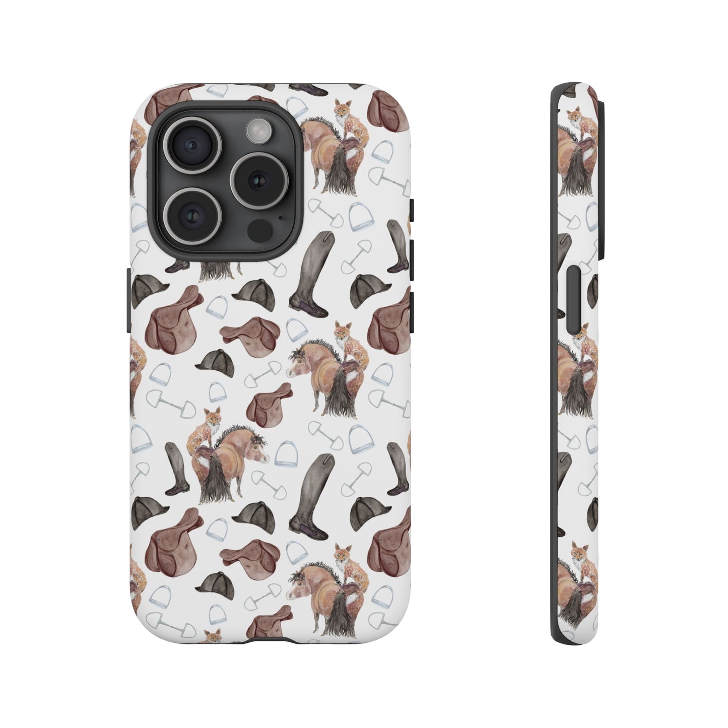 Adorable Little Pony and Fox Print Tough Phone Case
