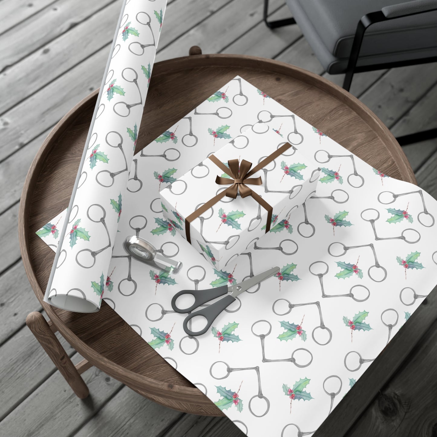 Bits and Holly Gift Wrap Papers