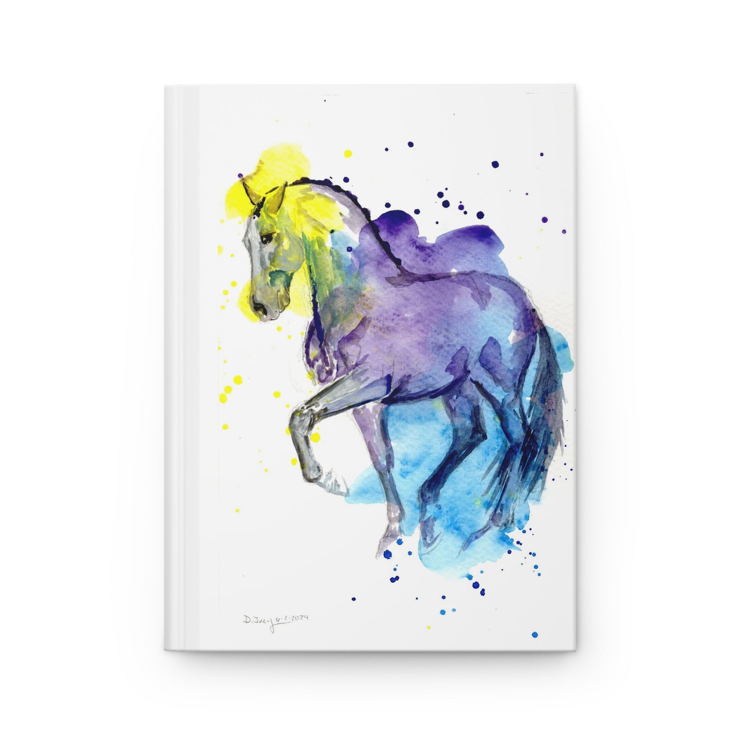 Hardcover Journal Matte -Splash dance