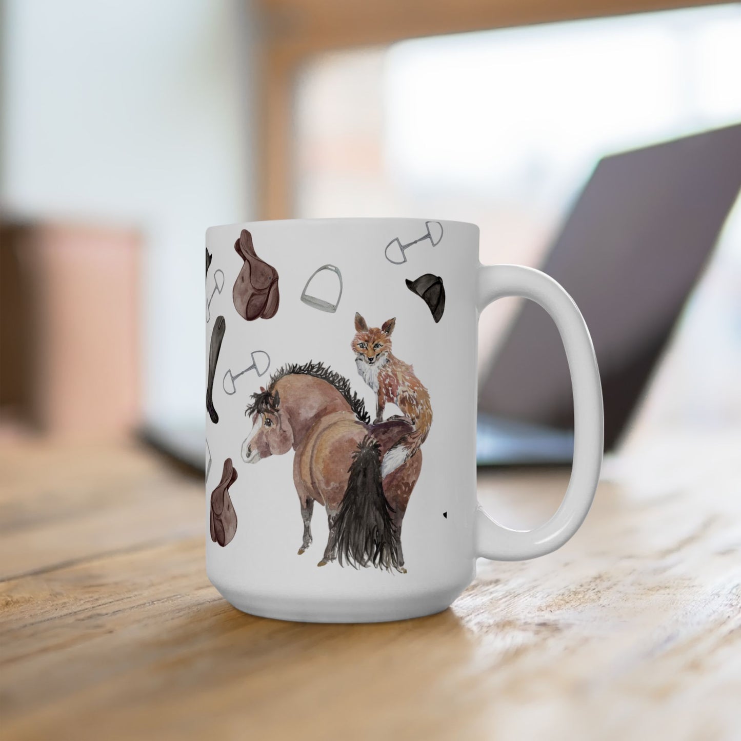 Adorable fox pony Watercolor- Mug