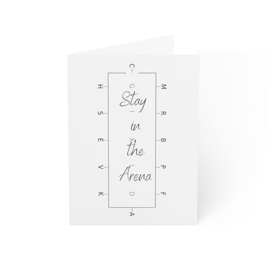 Stay in the Arena Greeting Cards (1, 10, 30, and 50pcs) - SonaEquestrian