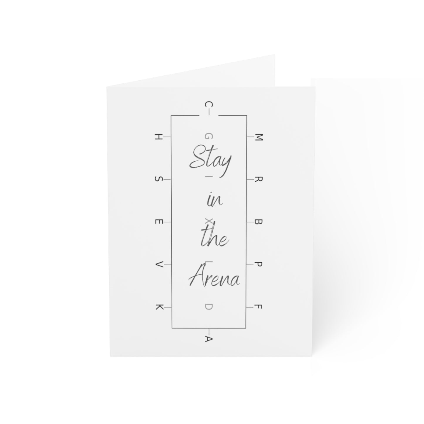 Stay in the Arena Greeting Cards (1, 10, 30, and 50pcs) - SonaEquestrian