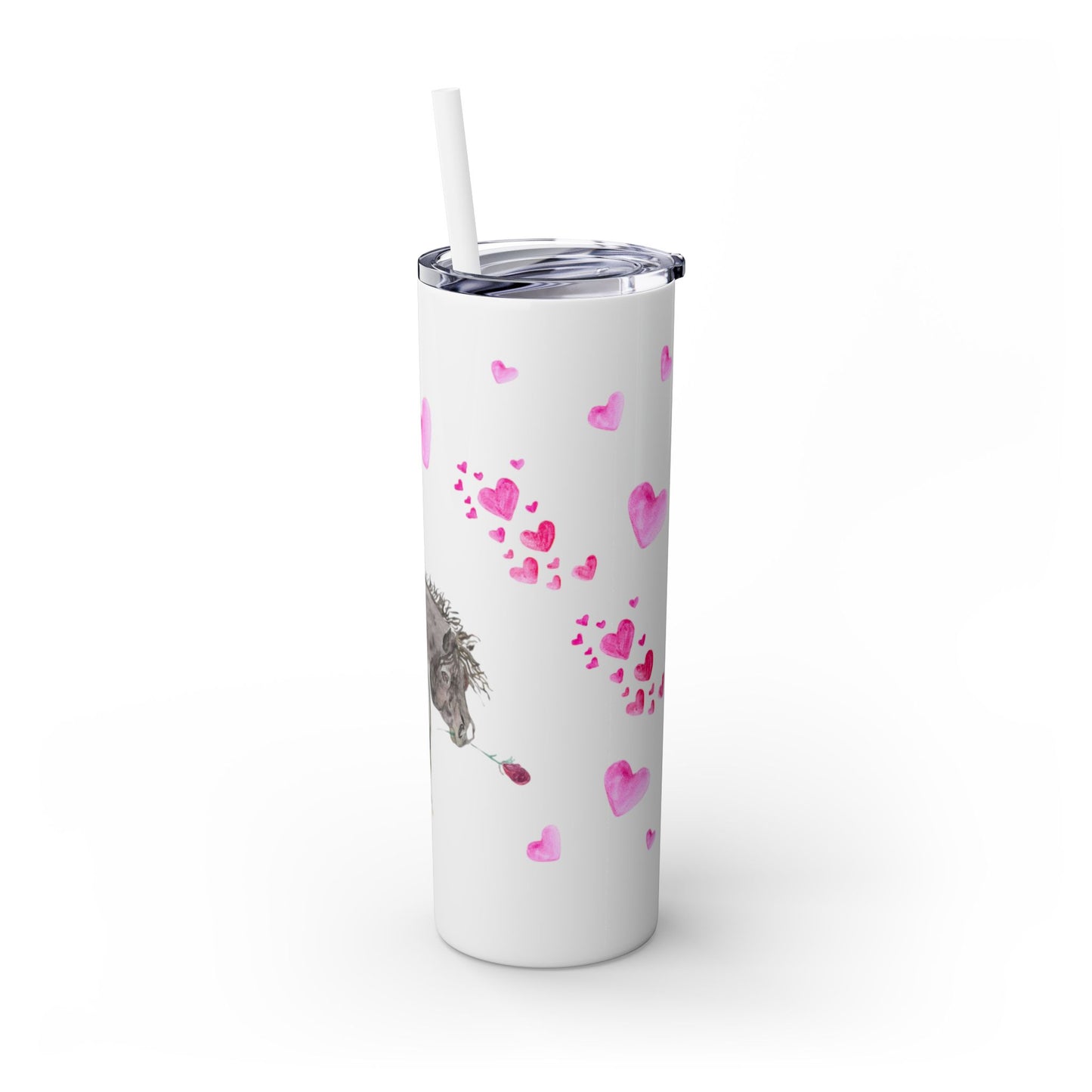Adorable Casanova Skinny Tumbler with Straw, 20oz