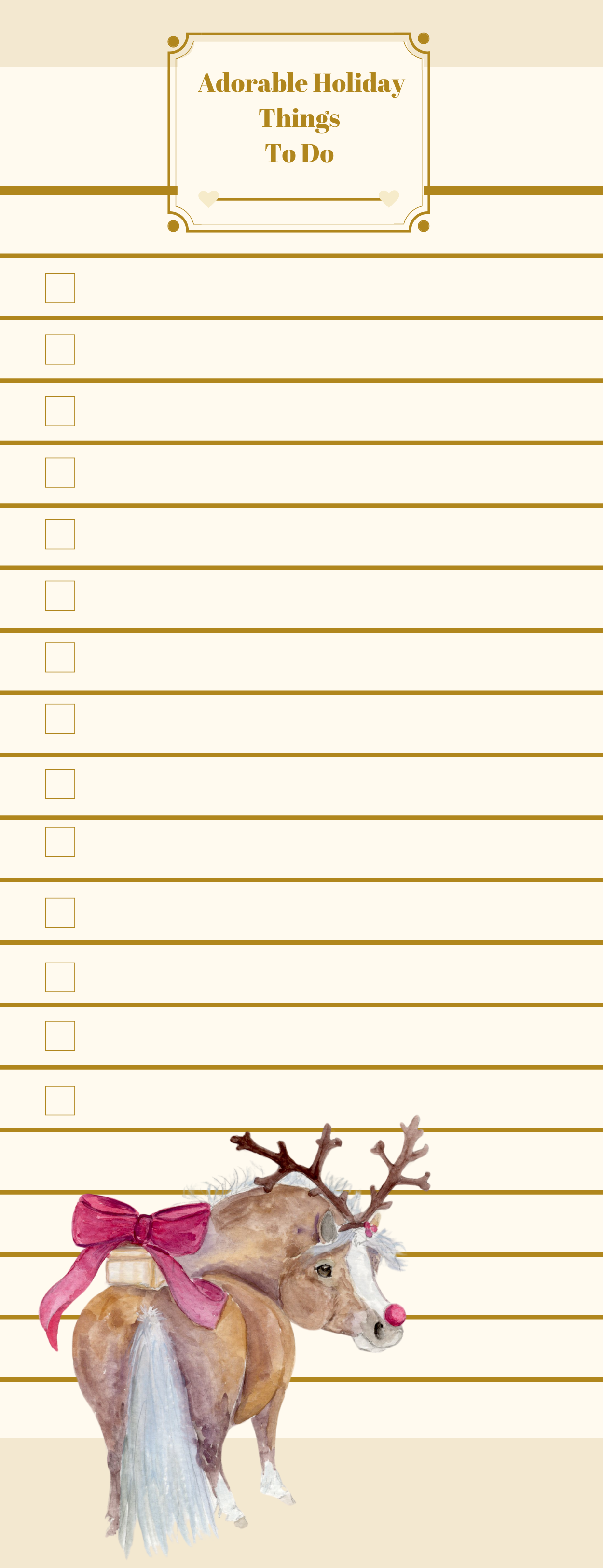Adorable Holiday Things To Do List